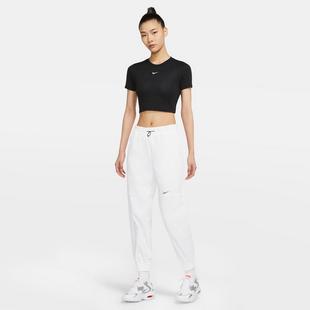 Black/White - Nike - Sportswear Essential Slim Womens Cropped T Shirt - 4