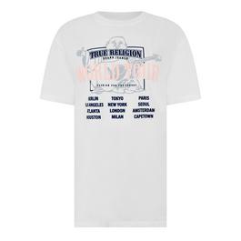 True Religion World Tour Boyfrien T Shirt