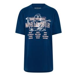 True Religion World Tour Boyfrien T Shirt