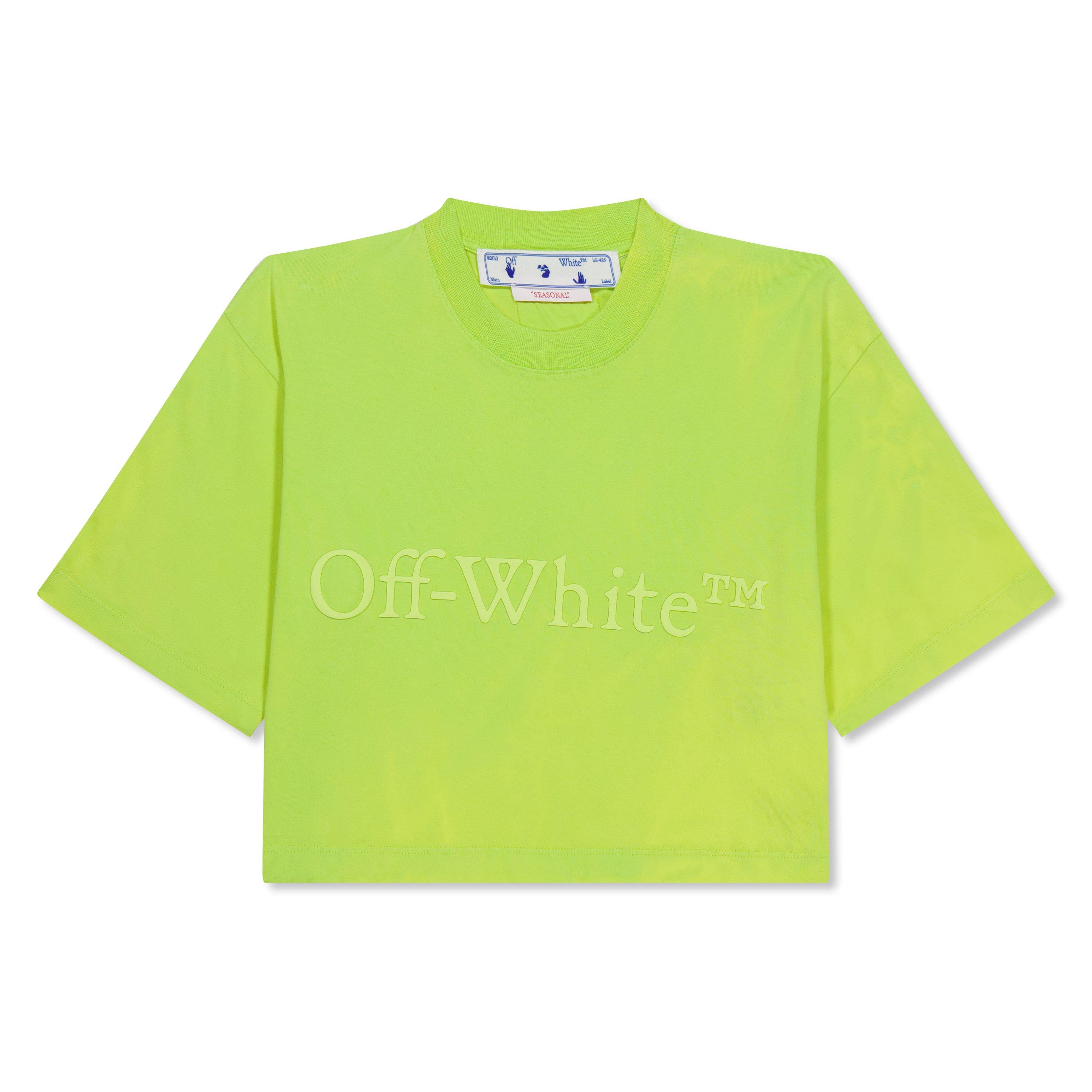 Yellow Fluo - Off White - Women's Laundry Cotton Short Sleeve T-Shirt - 1