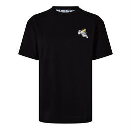 Off White Flower Arrow Casual T-Shirt