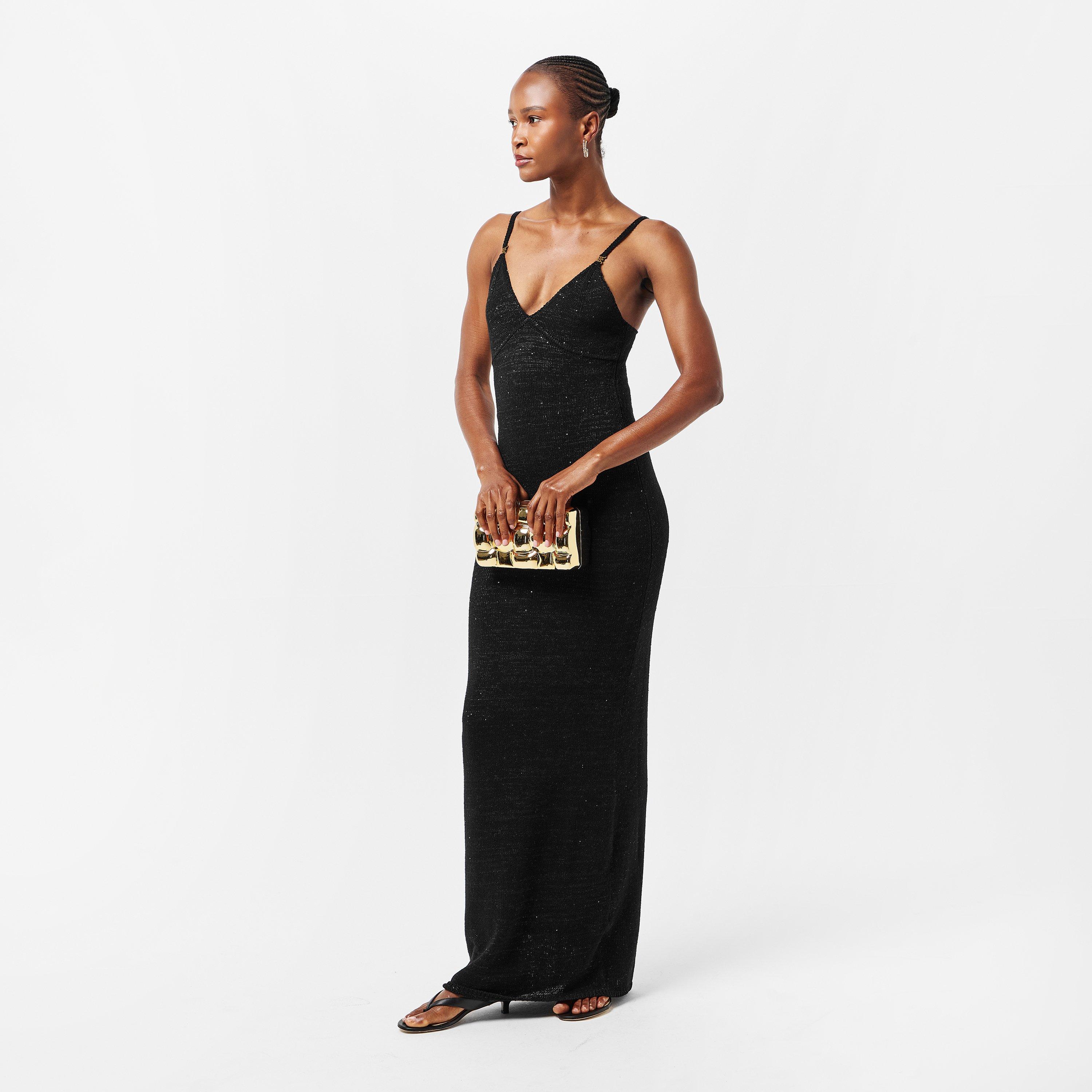 Black Sequin - Asta Resort - Women's Delilah Maxi Dress - 6
