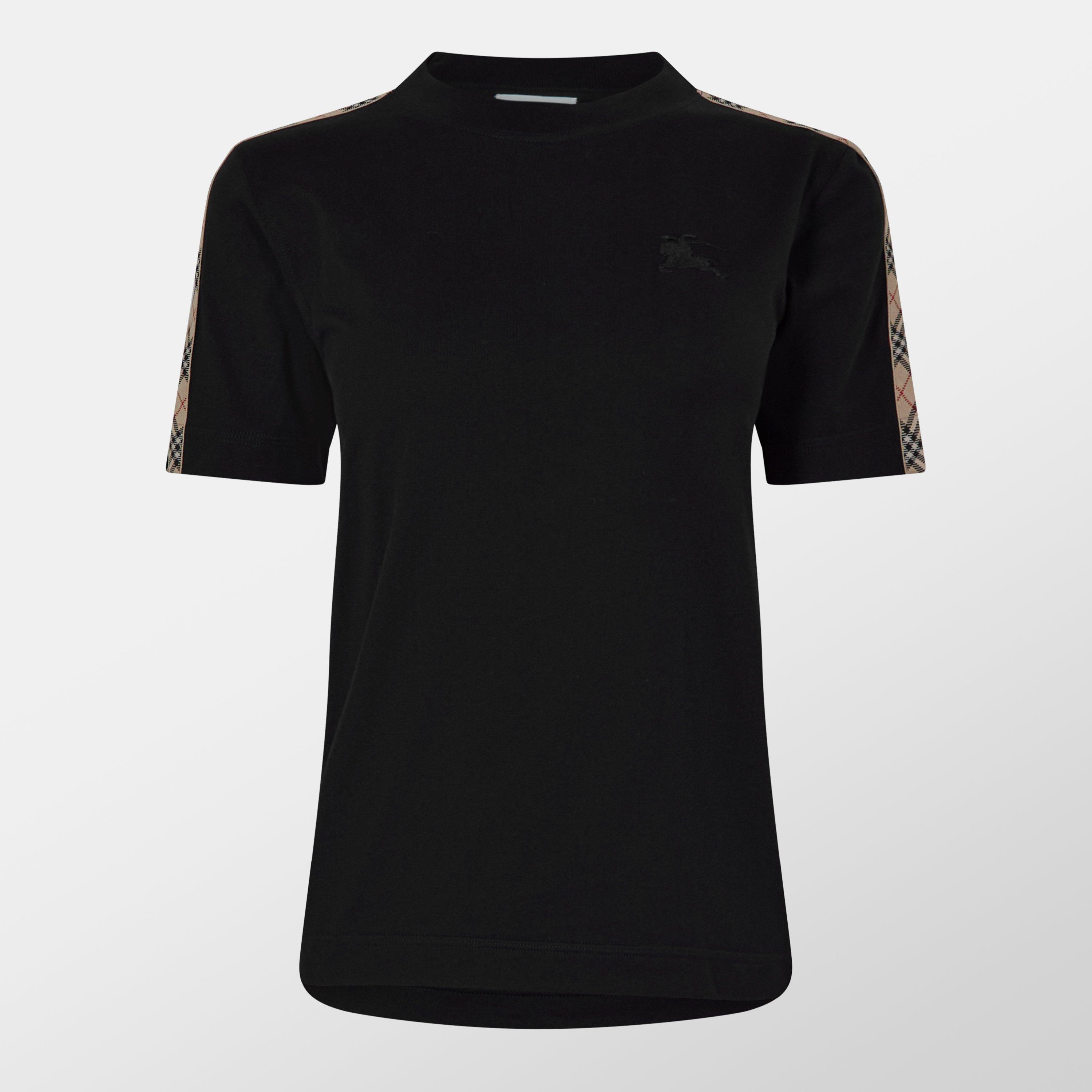 Burberry Tape Tee - Black - Size 10 (S)