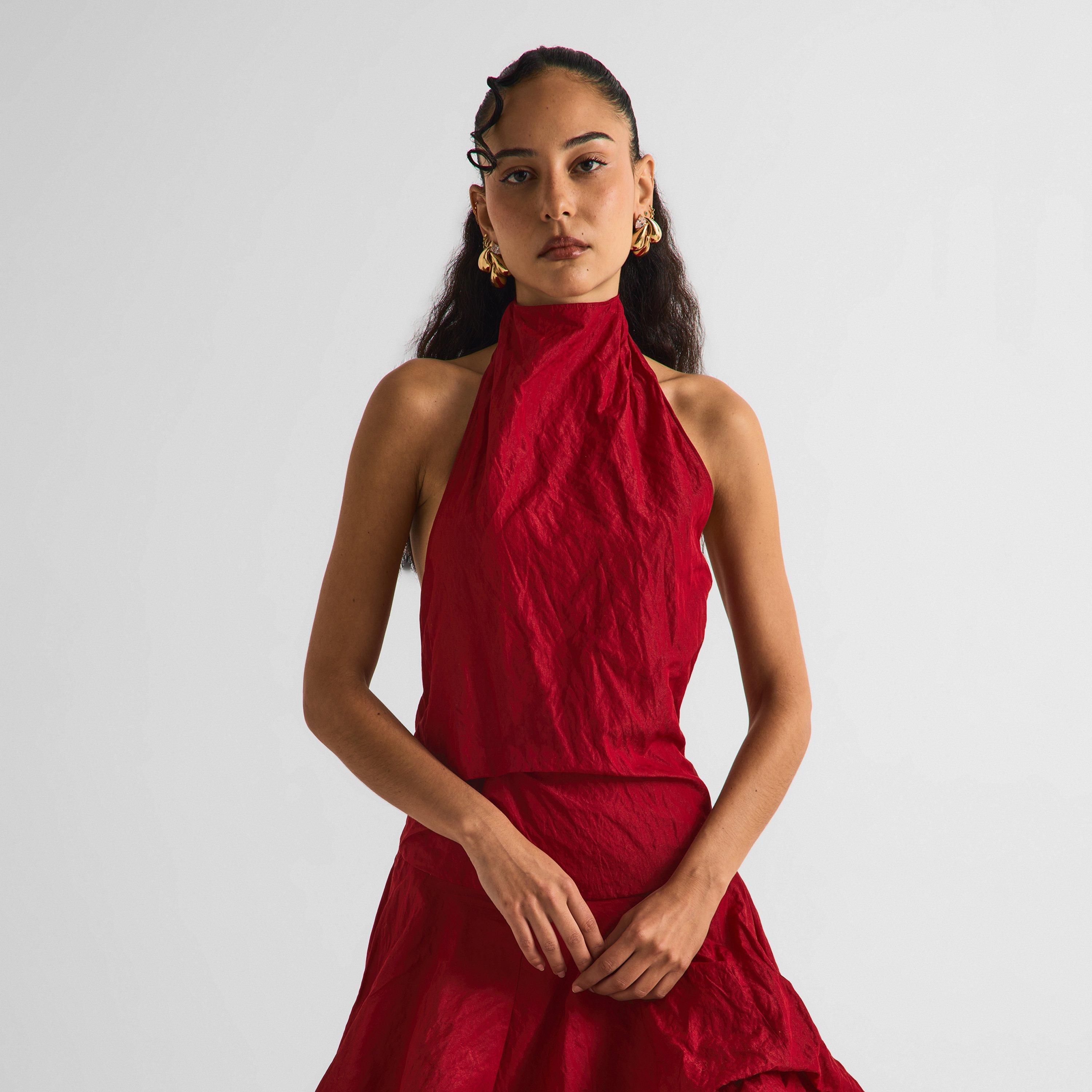 Red - Magda Butrym - Women's Dress 09 A Line - 3