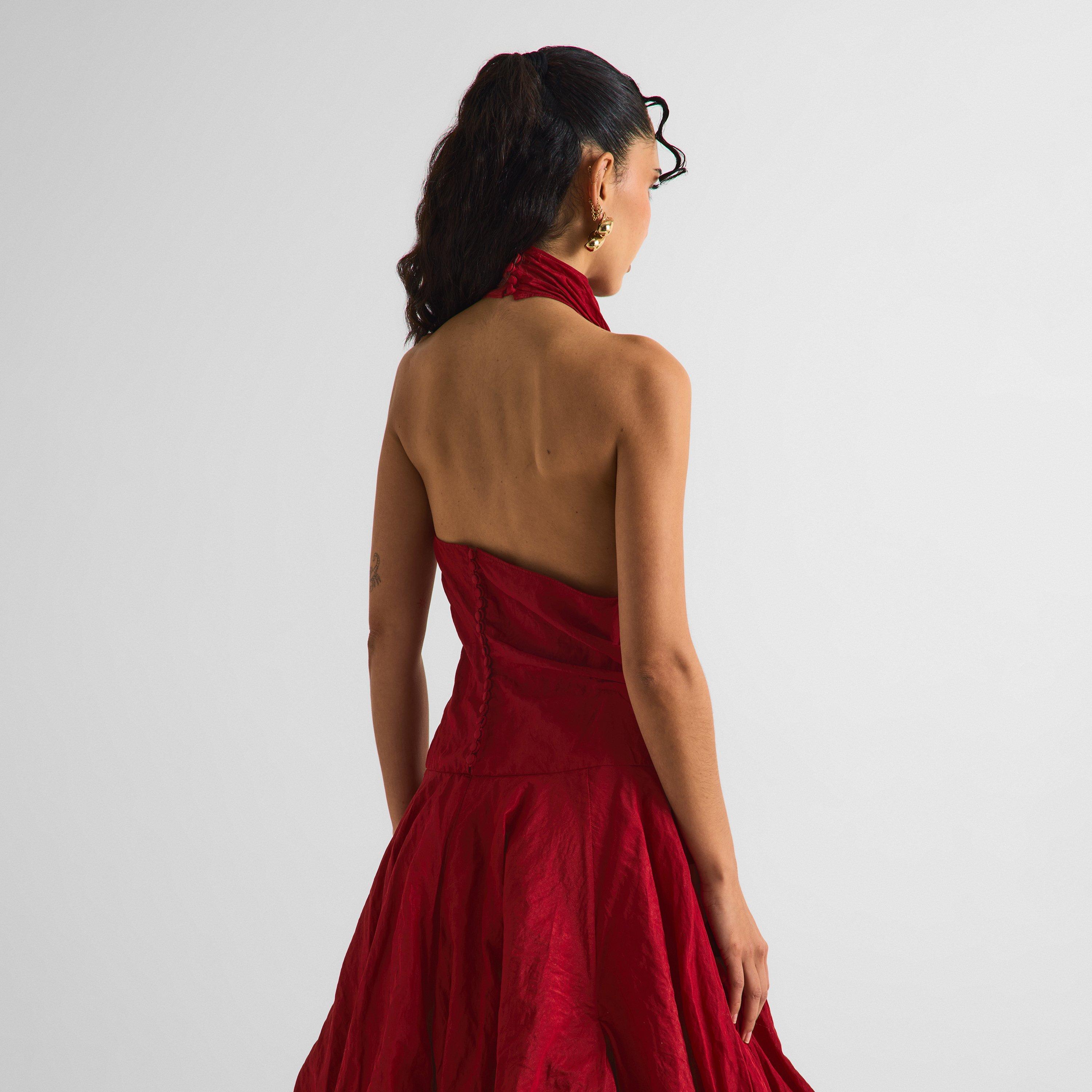 Red - Magda Butrym - Women's Dress 09 A Line - 4