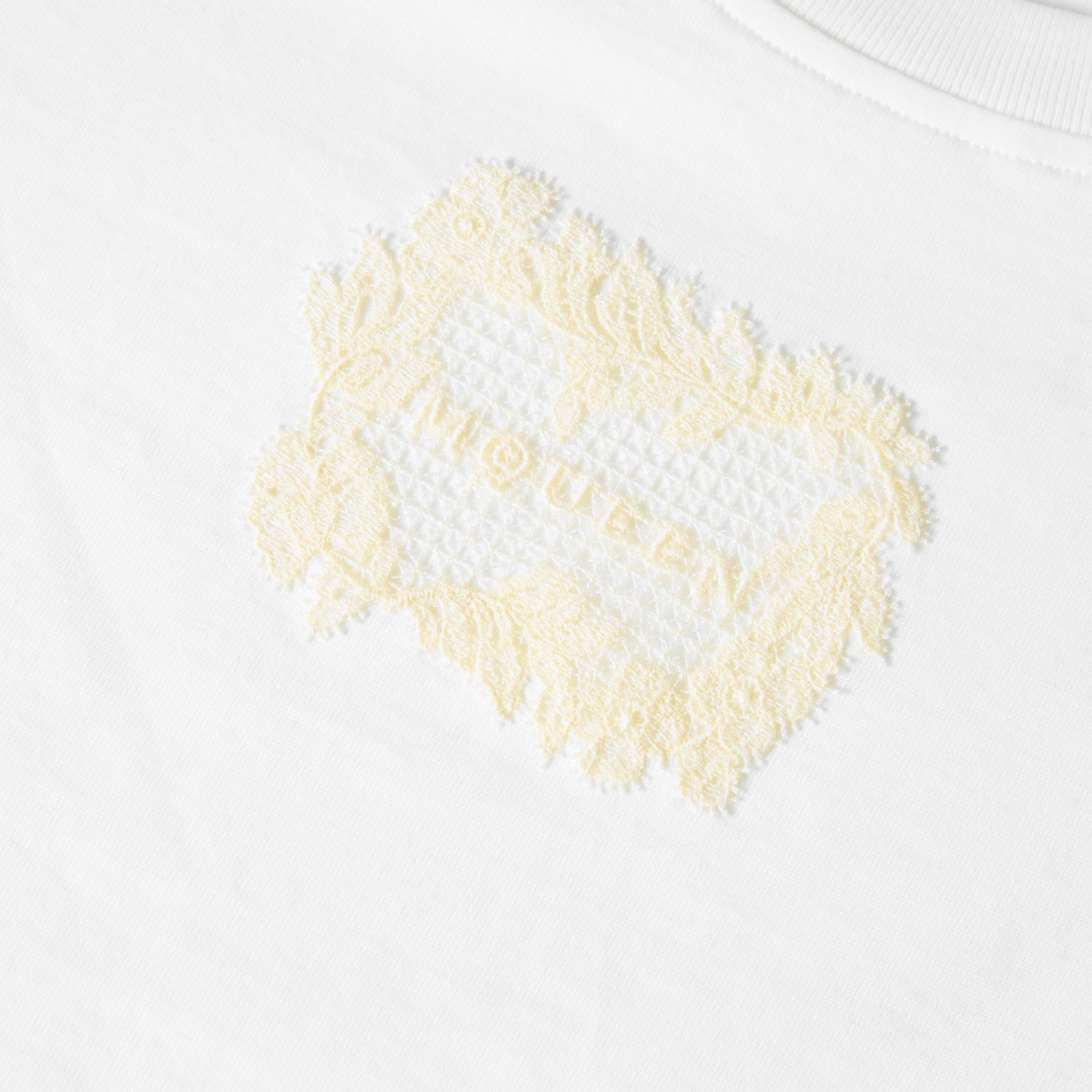 White Ivory - Alexander McQueen - Alex Lace LG T-Shirt Ld63 - 5