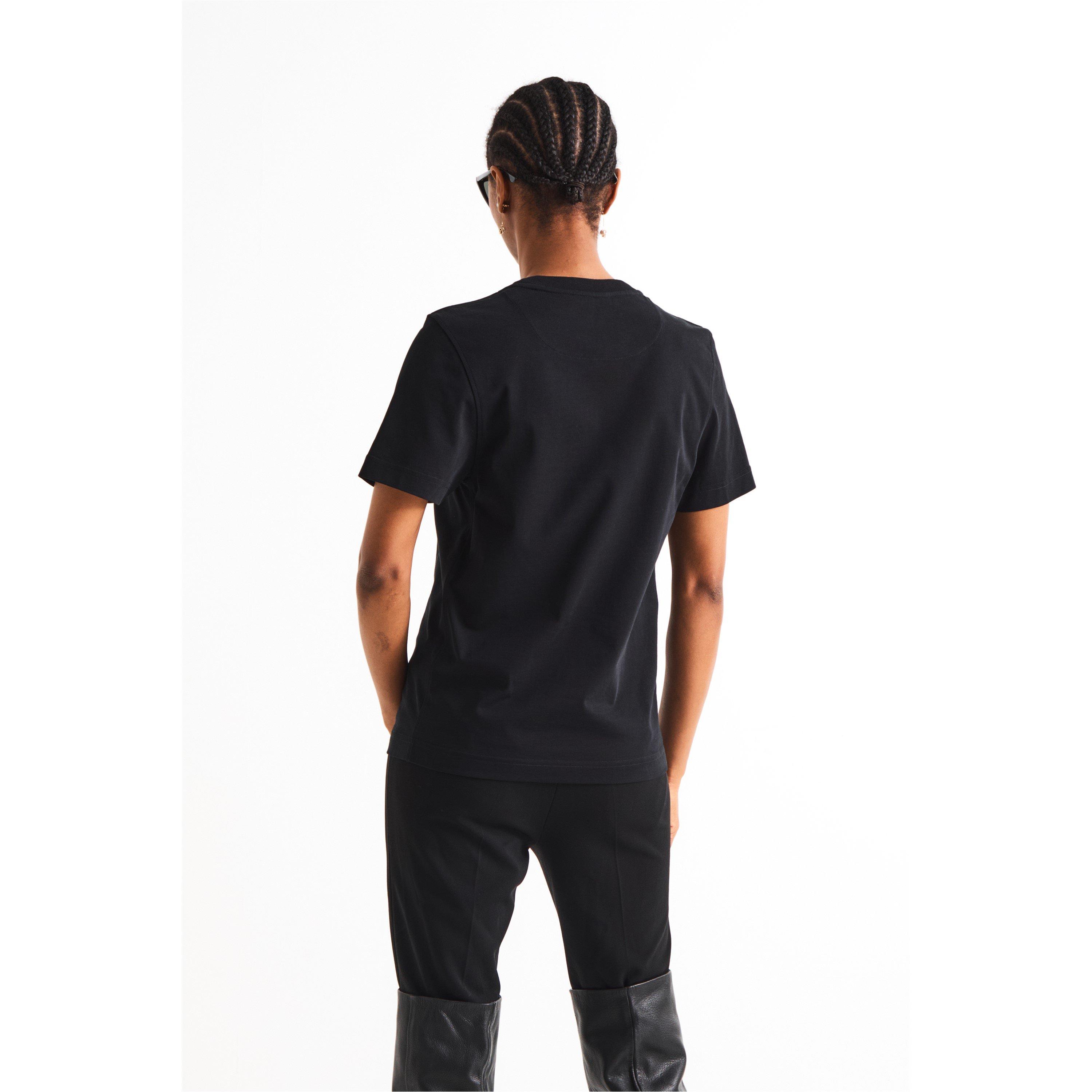 Black Ivory - Alexander McQueen - Alex Lace LG T-Shirt Ld63 - 4