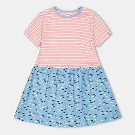 Lilly and Sid Fabic Mix Dress Jn99