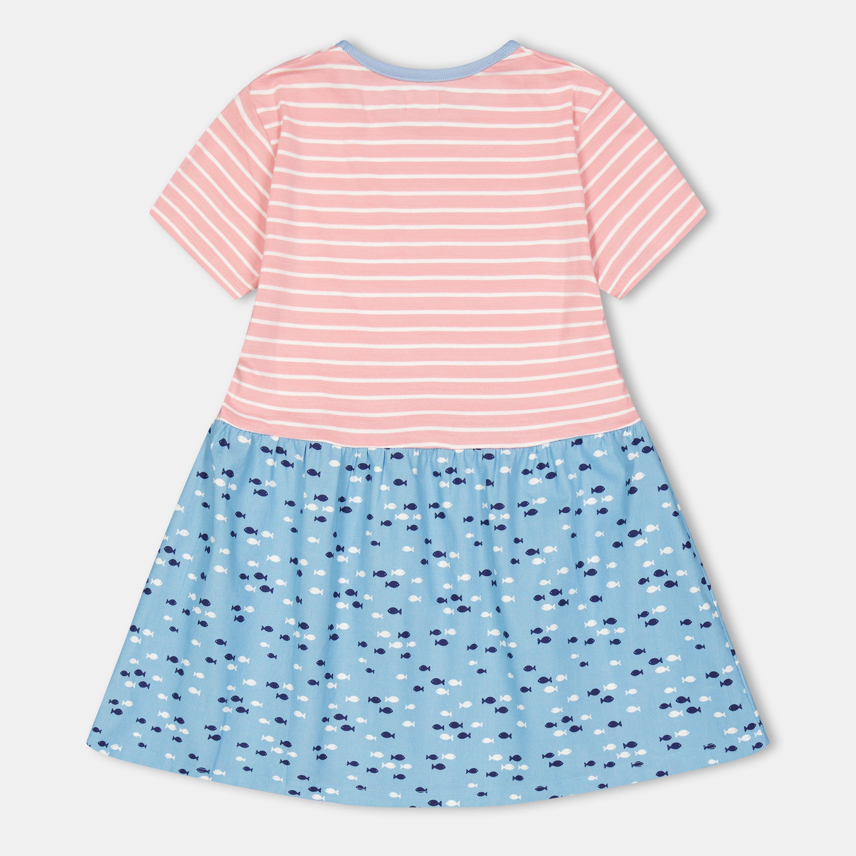 Multi - Lilly and Sid - Fabric Mix A-Line Dress - 2