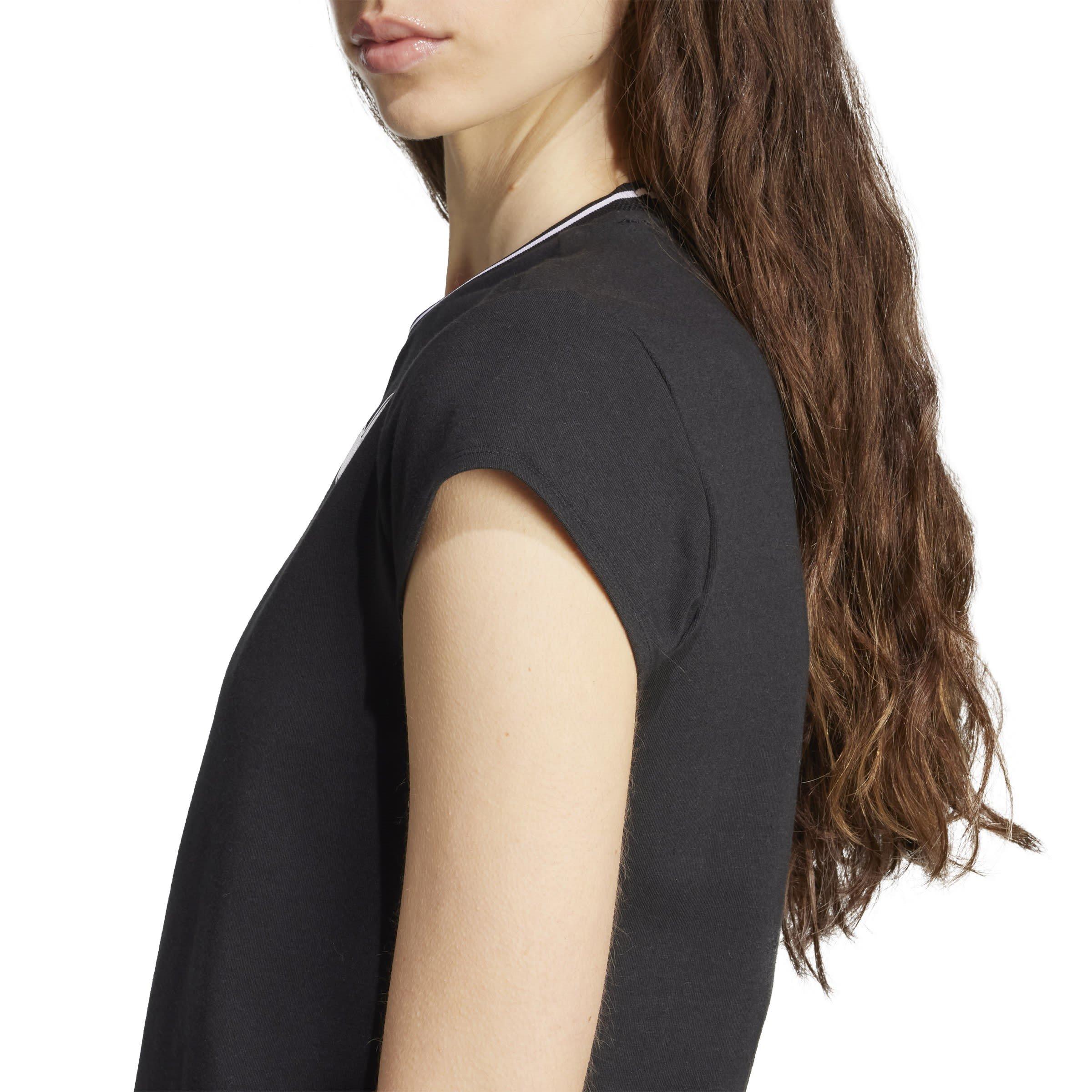 Black/White - adidas - Tiro Cut Cotton Baby Tee - 5