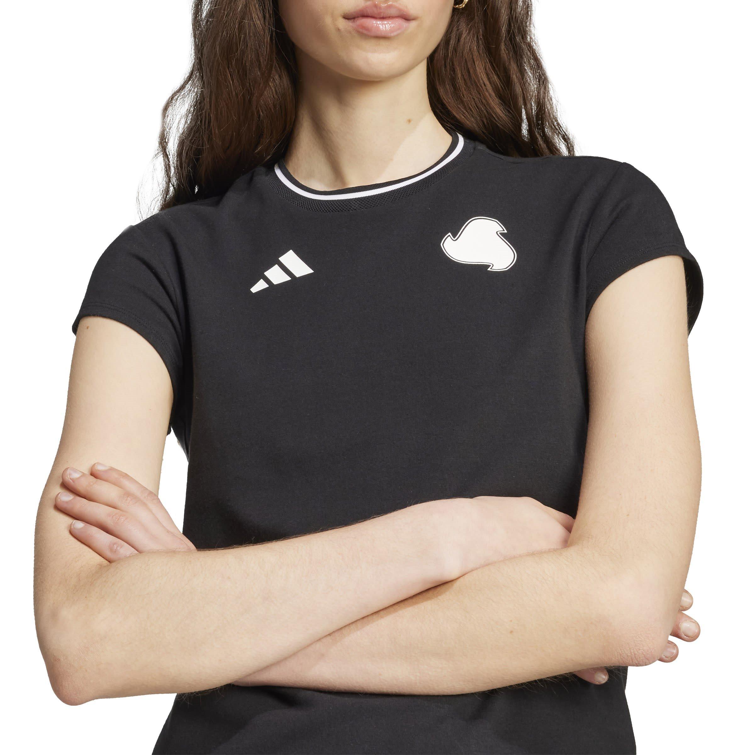 Black/White - adidas - Tiro Cut Cotton Baby Tee - 6
