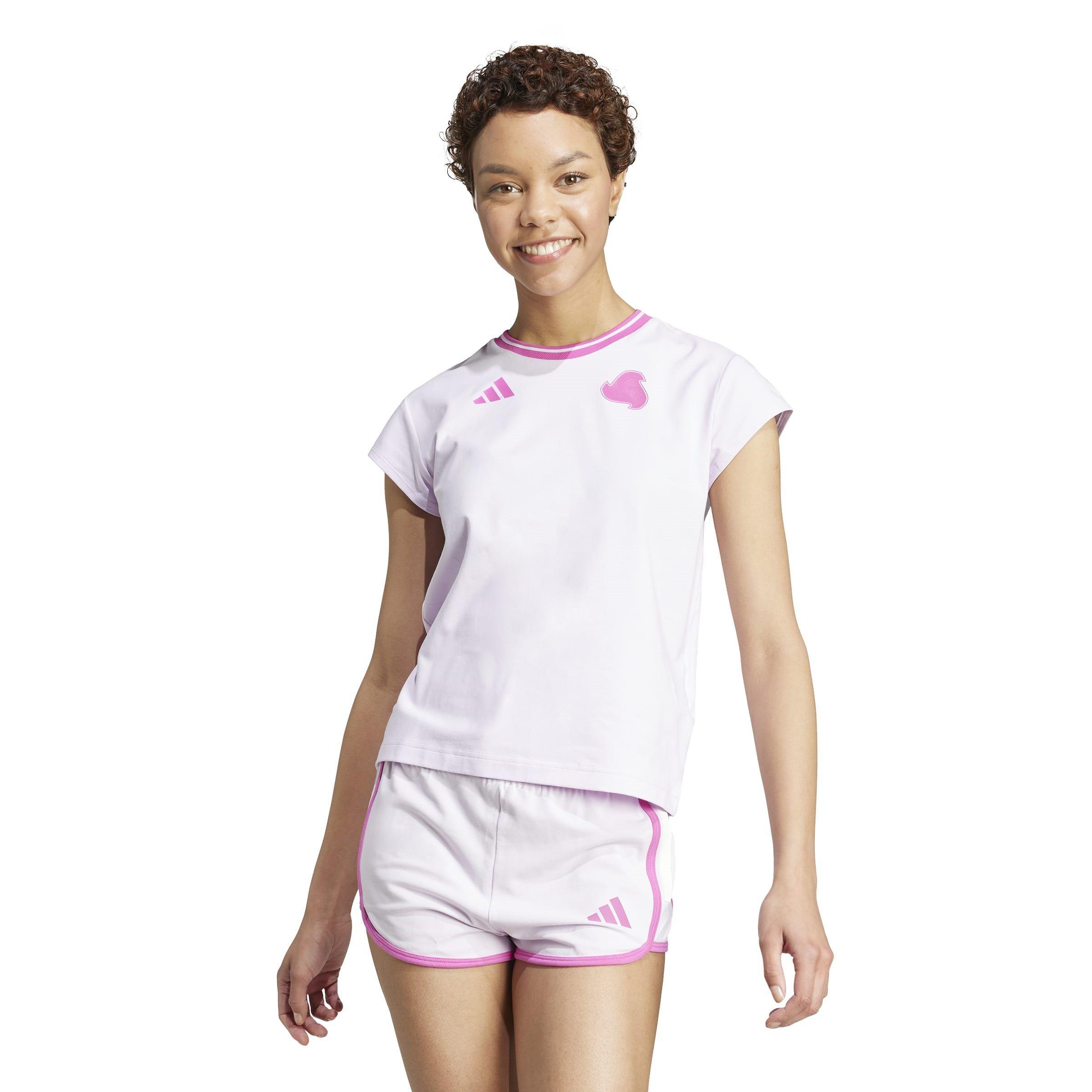 Ice/L.Fuchsia - adidas - Tiro Cut Cotton Baby Tee - 2