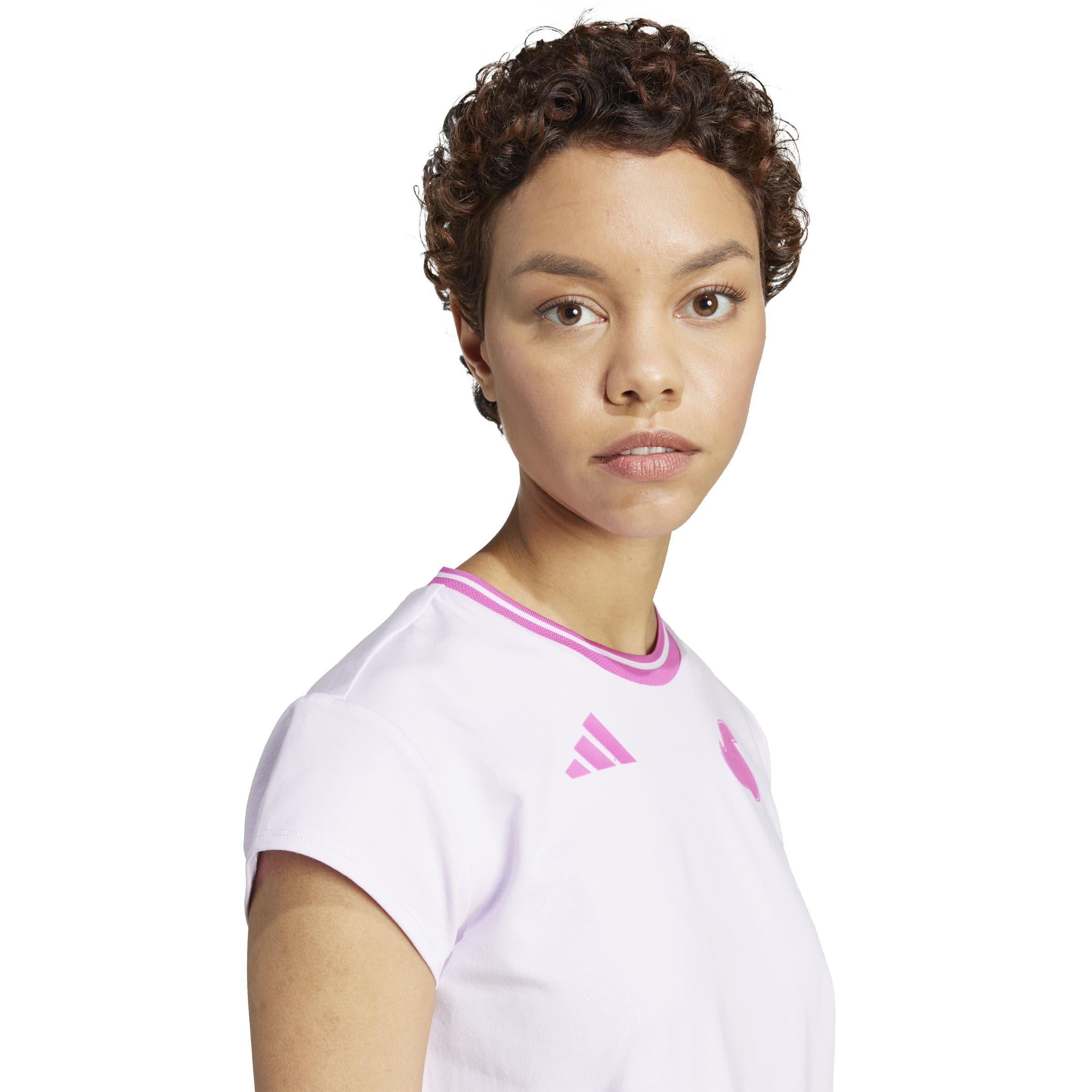 Ice/L.Fuchsia - adidas - Tiro Cut Cotton Baby Tee - 5