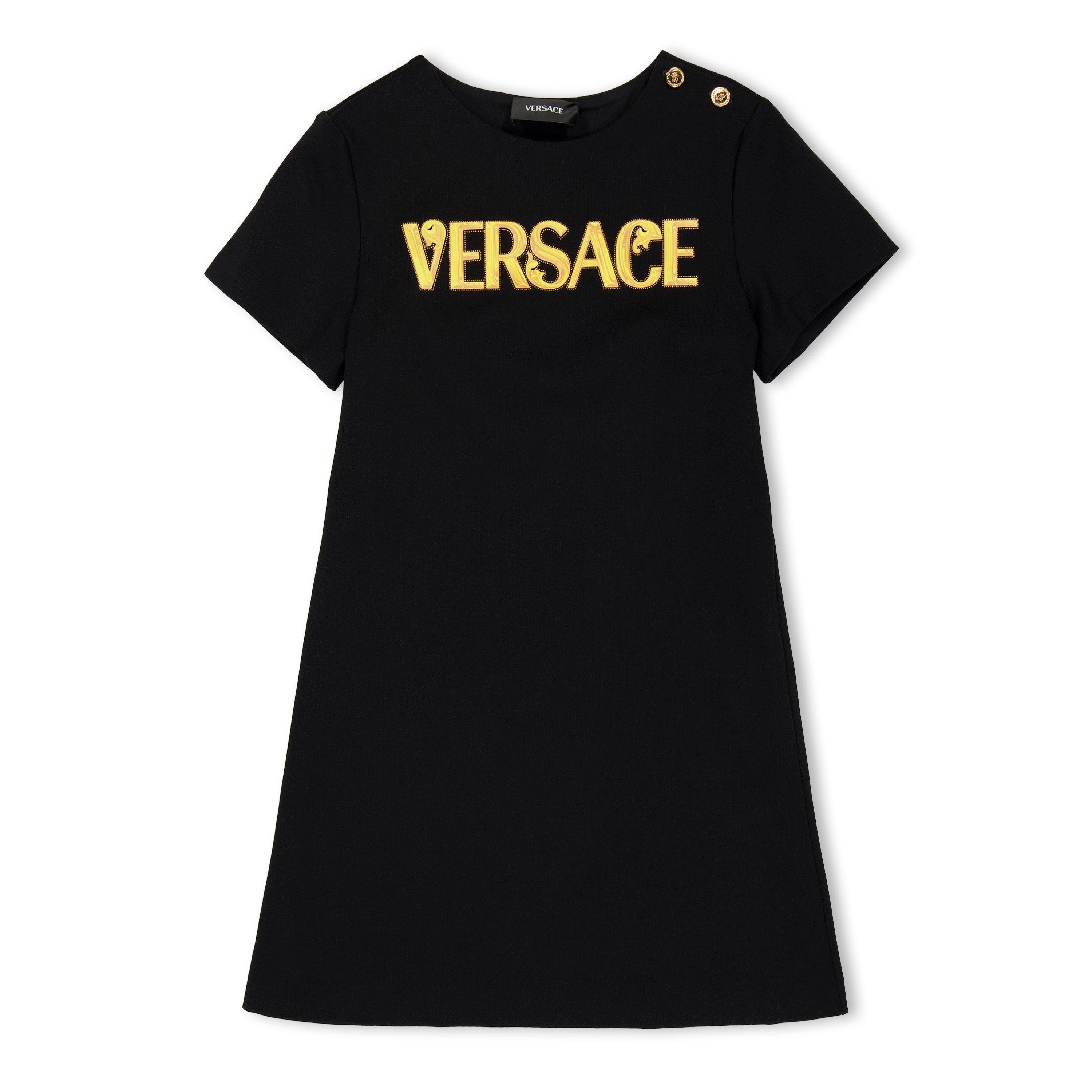Versace Kids' Mini Dress - Blk Gld 2B130 - Size 12Y