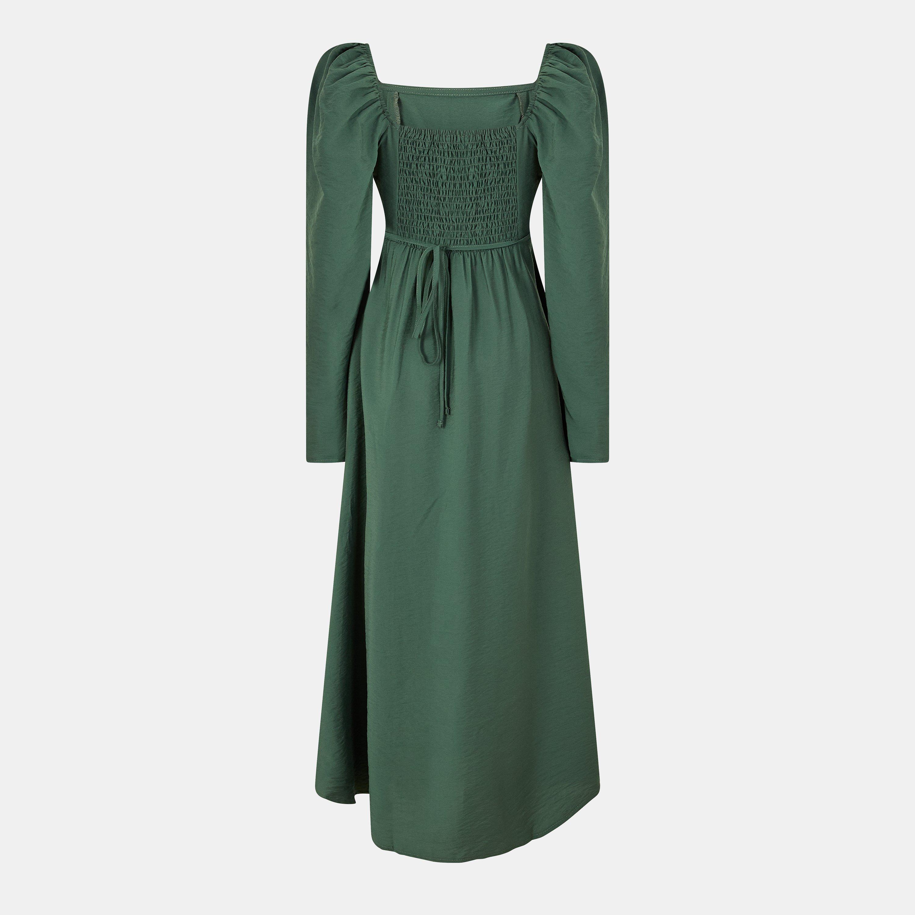 Grøn - Nobodys Child - Women's Abby Midi A-Line Dress - 2