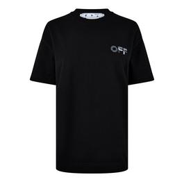 Off White Contrast T Shirt