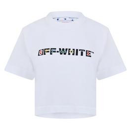 Off White Geometric Logo T Shirt