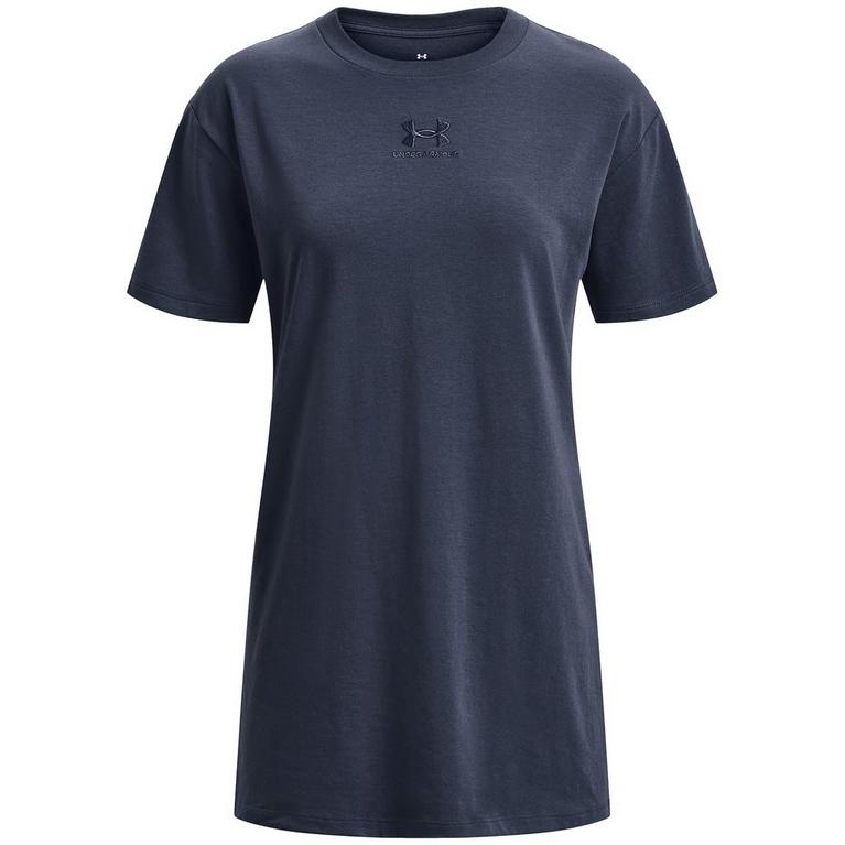 Averse Grise - Under face armour - Under face armour Ua Logo Extended Ss T-Shirt Womens - 1