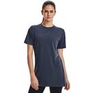 Averse Grise - Under face armour - Under face armour Ua Logo Extended Ss T-Shirt Womens - 2