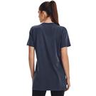 Averse Grise - Under face armour - Under face armour Ua Logo Extended Ss T-Shirt Womens - 3