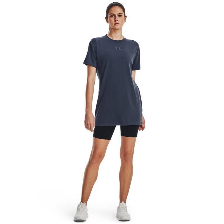 Averse Grise - Under face armour - Under face armour Ua Logo Extended Ss T-Shirt Womens - 4