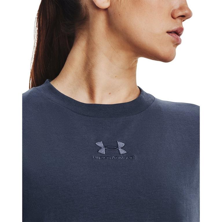 Averse Grise - Under face armour - Under face armour Ua Logo Extended Ss T-Shirt Womens - 5