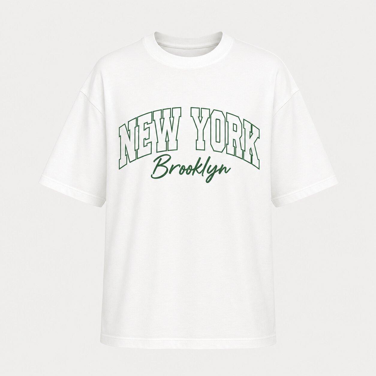 Sage - I Saw It First - Womens New York Graphic Oversized T-Shirt - 1