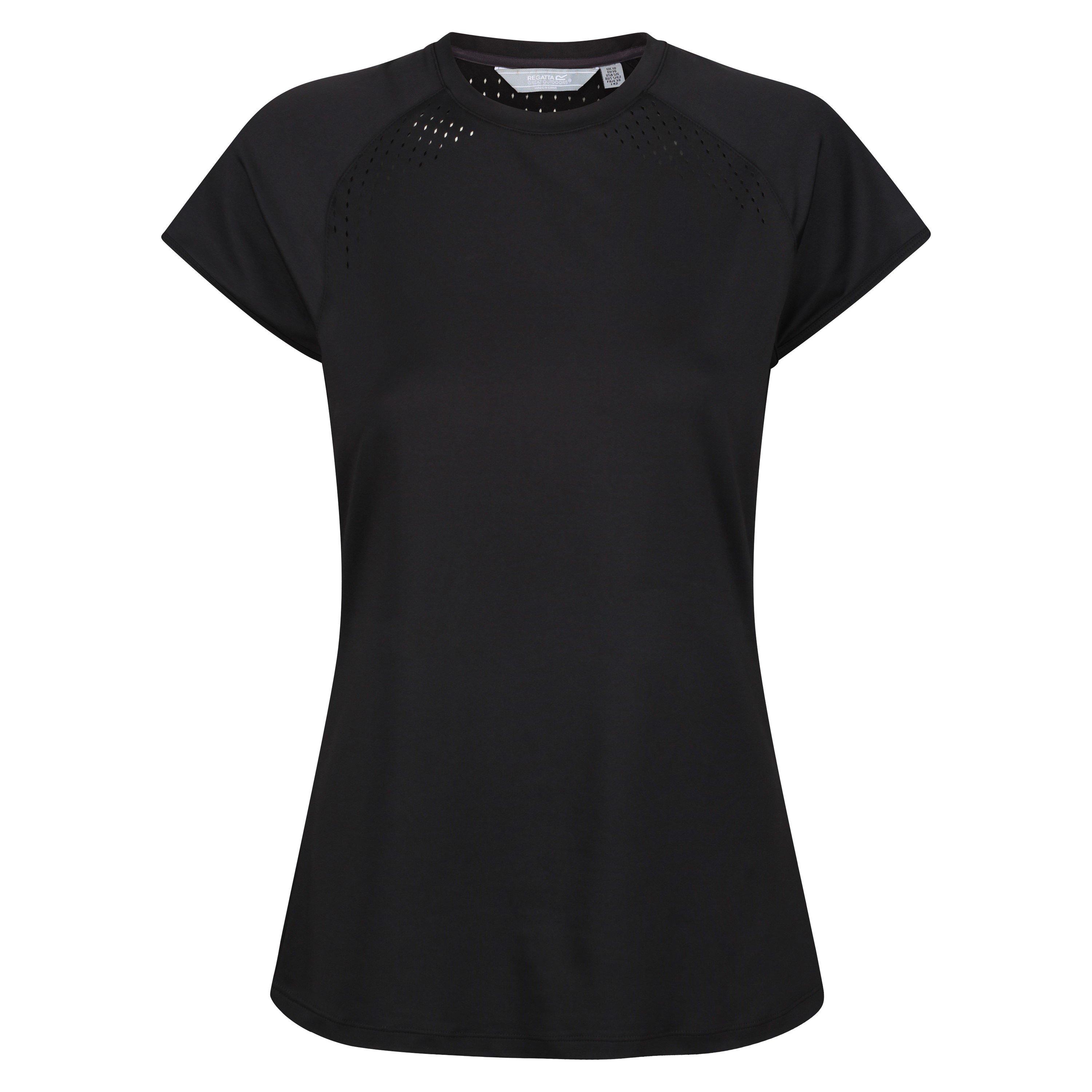 Regatta Women's Luaza T-Shirt - Black - 12 (M)