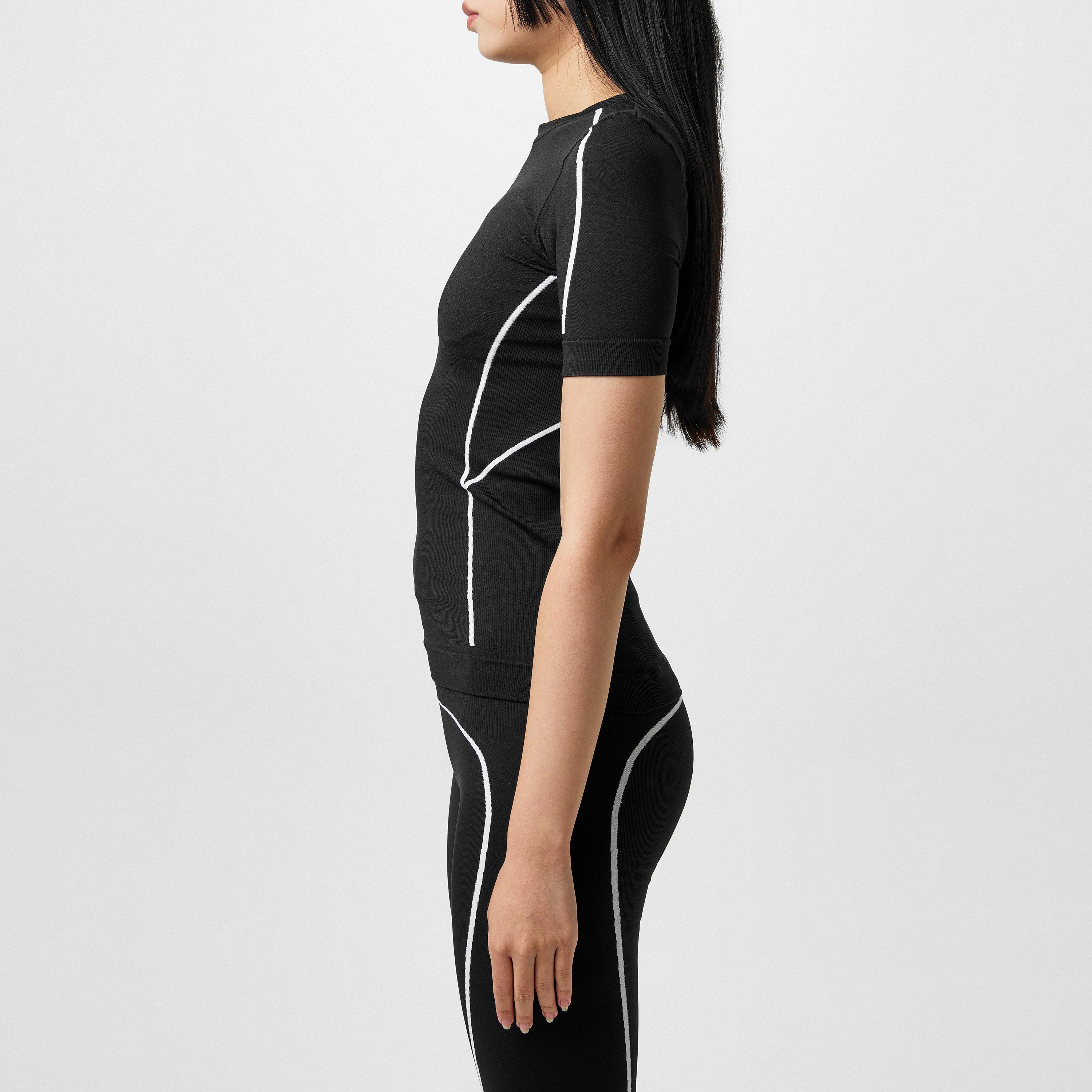 Black 1001 - Off White - Women's Seamless T-Shirt, Seamless Design - 2