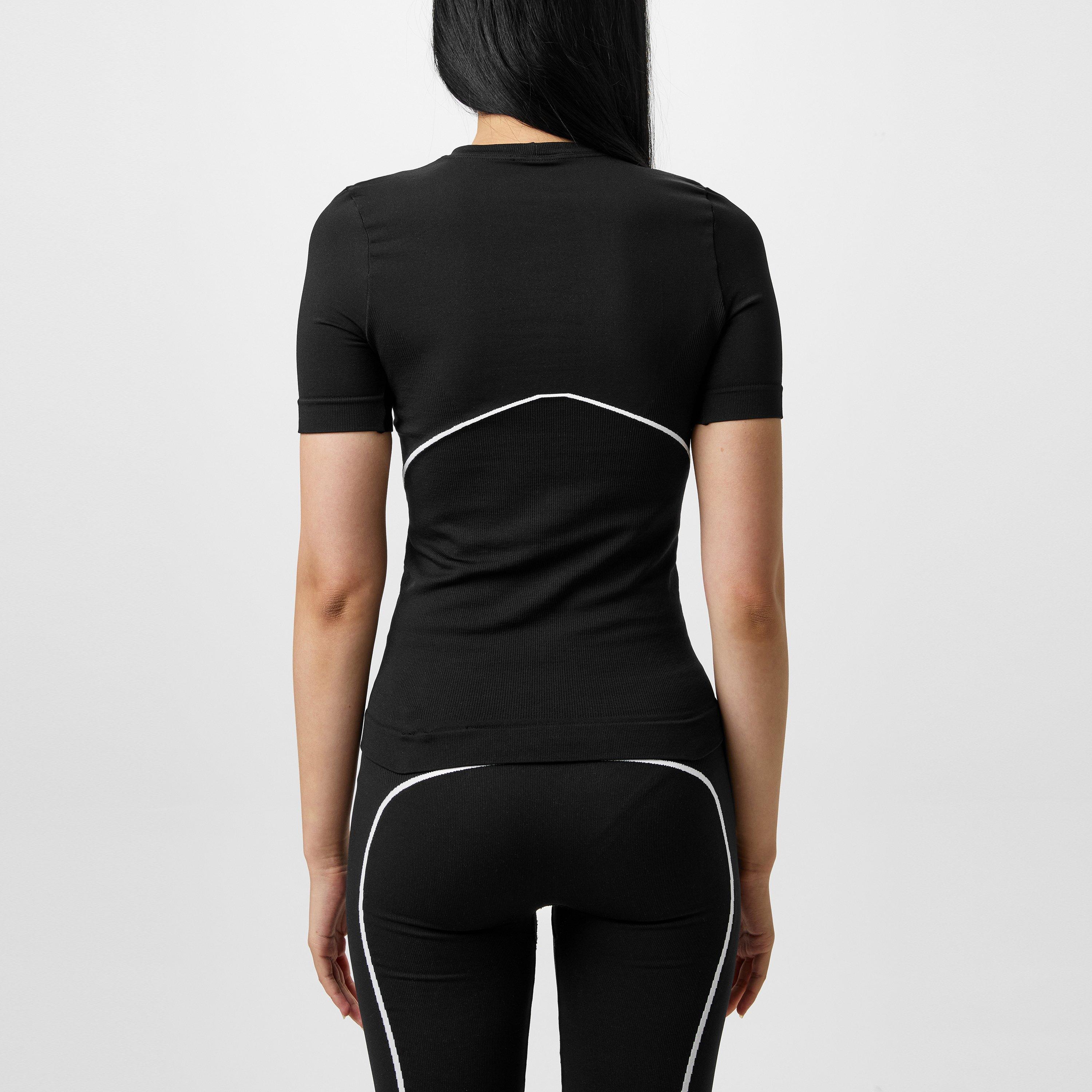 Black 1001 - Off White - Women's Seamless T-Shirt, Seamless Design - 3