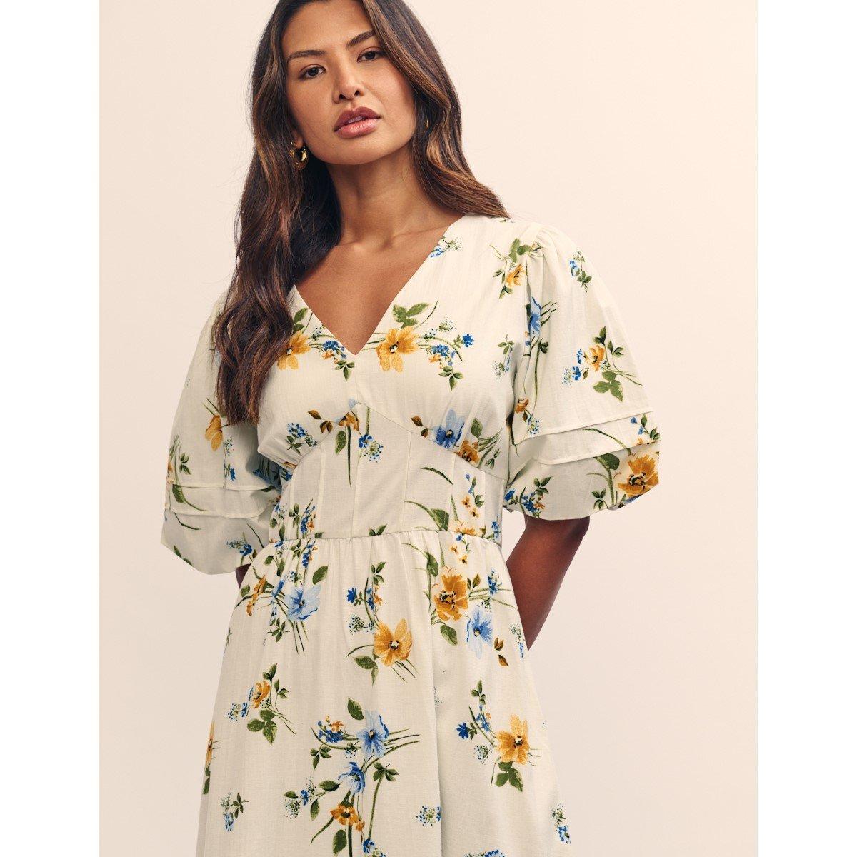 Multi - Nobodys Child - Women's Clover Midi Tea Dress - 3