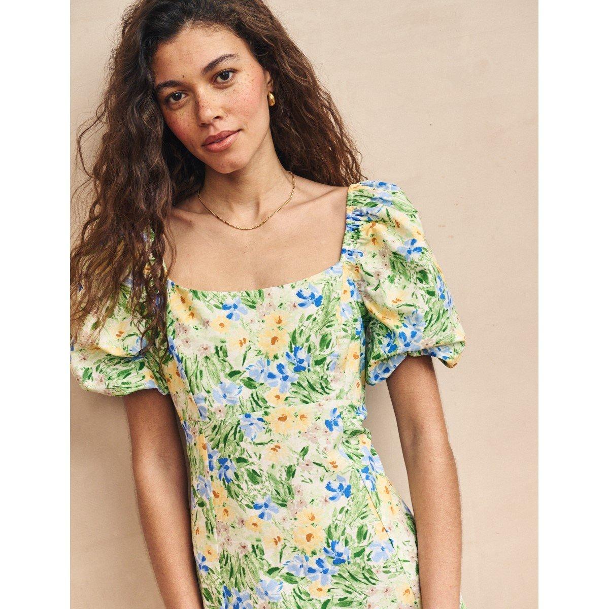 Verde - Nobodys Child - Women's Henri Midi A-Line Dress - 3