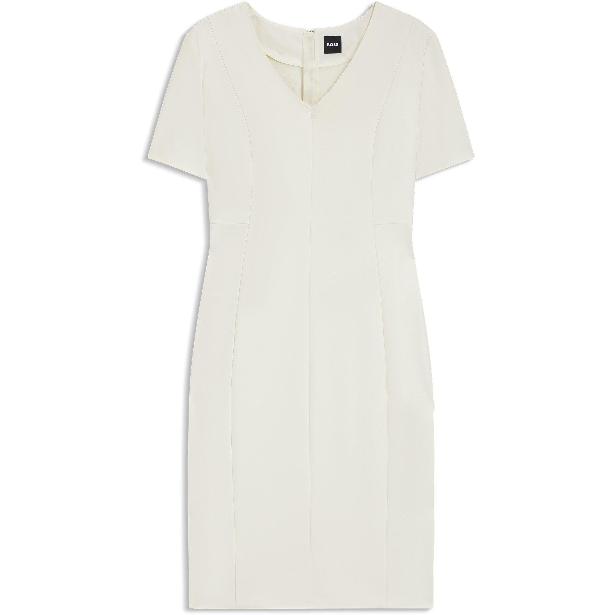 Boss Women's Damaisa Wrap Dress - Open White - 14 (XL)