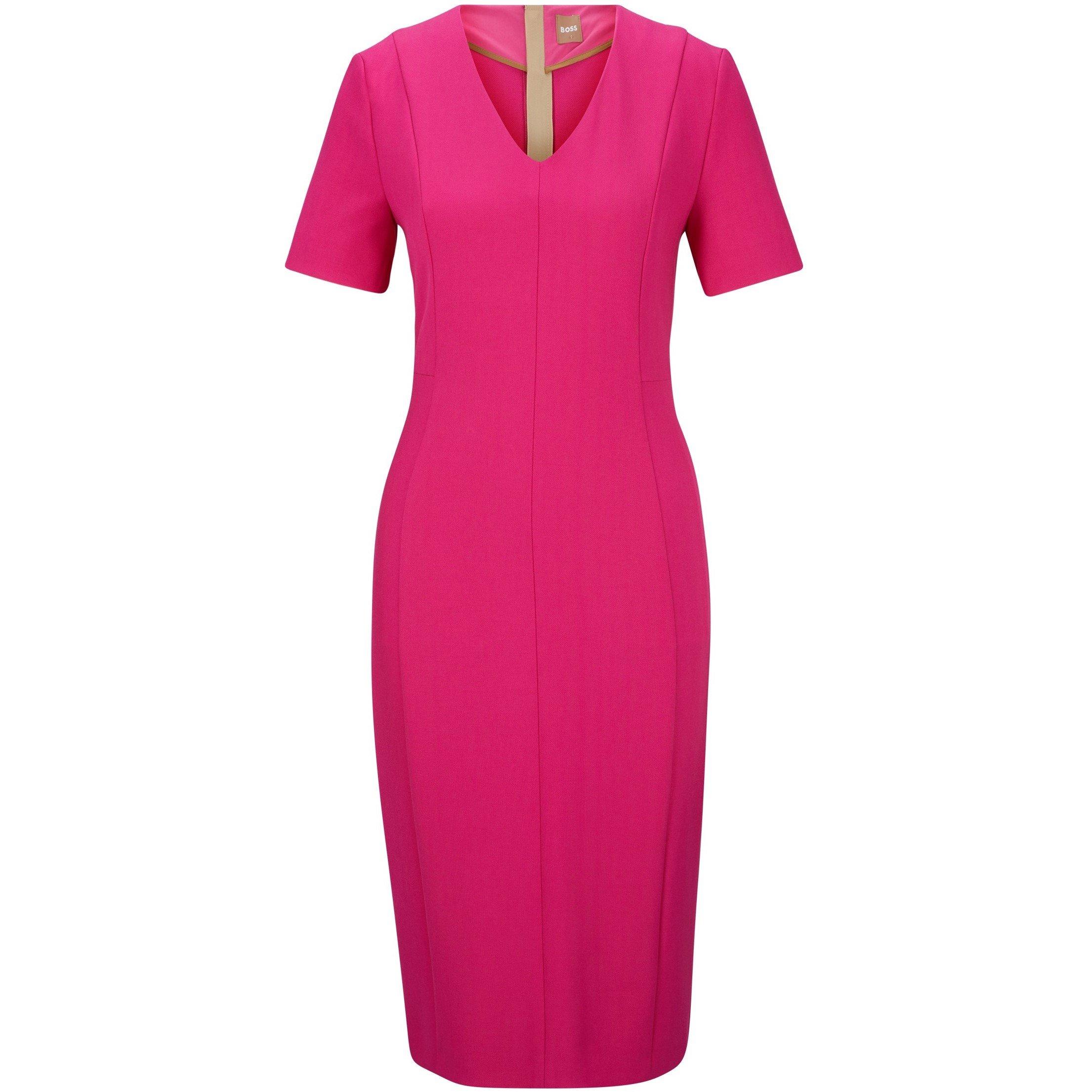 Boss Women's Damaisa Wrap Dress - Bright Pink - Size 14 (XL)