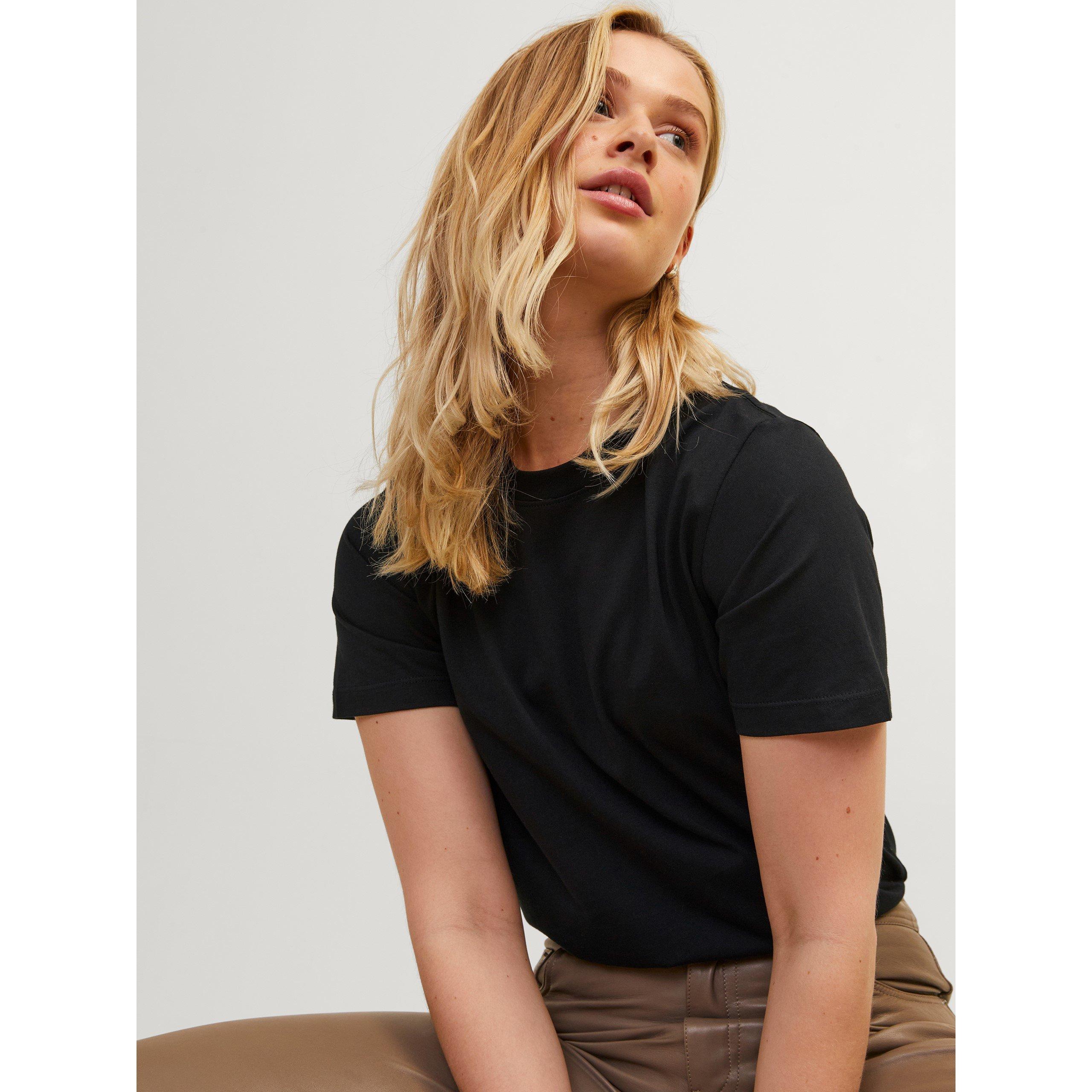 Zwart - JJXX - Anna Short-Sleeve Regular Fit T-Shirt - 2