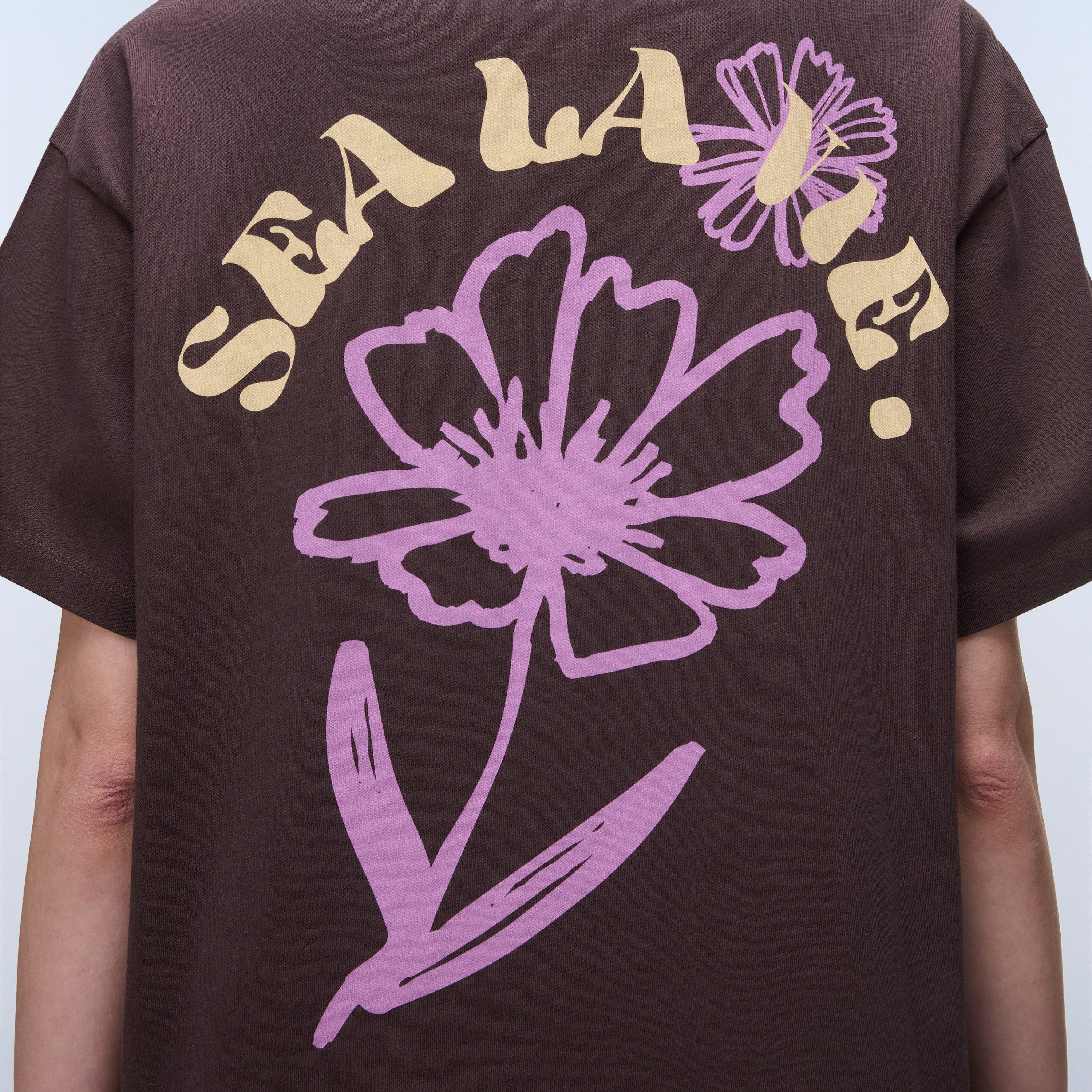 Brown - Napapijri - Napa Eir Graphic Tee Womens - 5