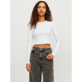 JJXX Feline Long-Sleeve Crop Top