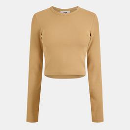 JJXX Feline Long-Sleeve Crop Top