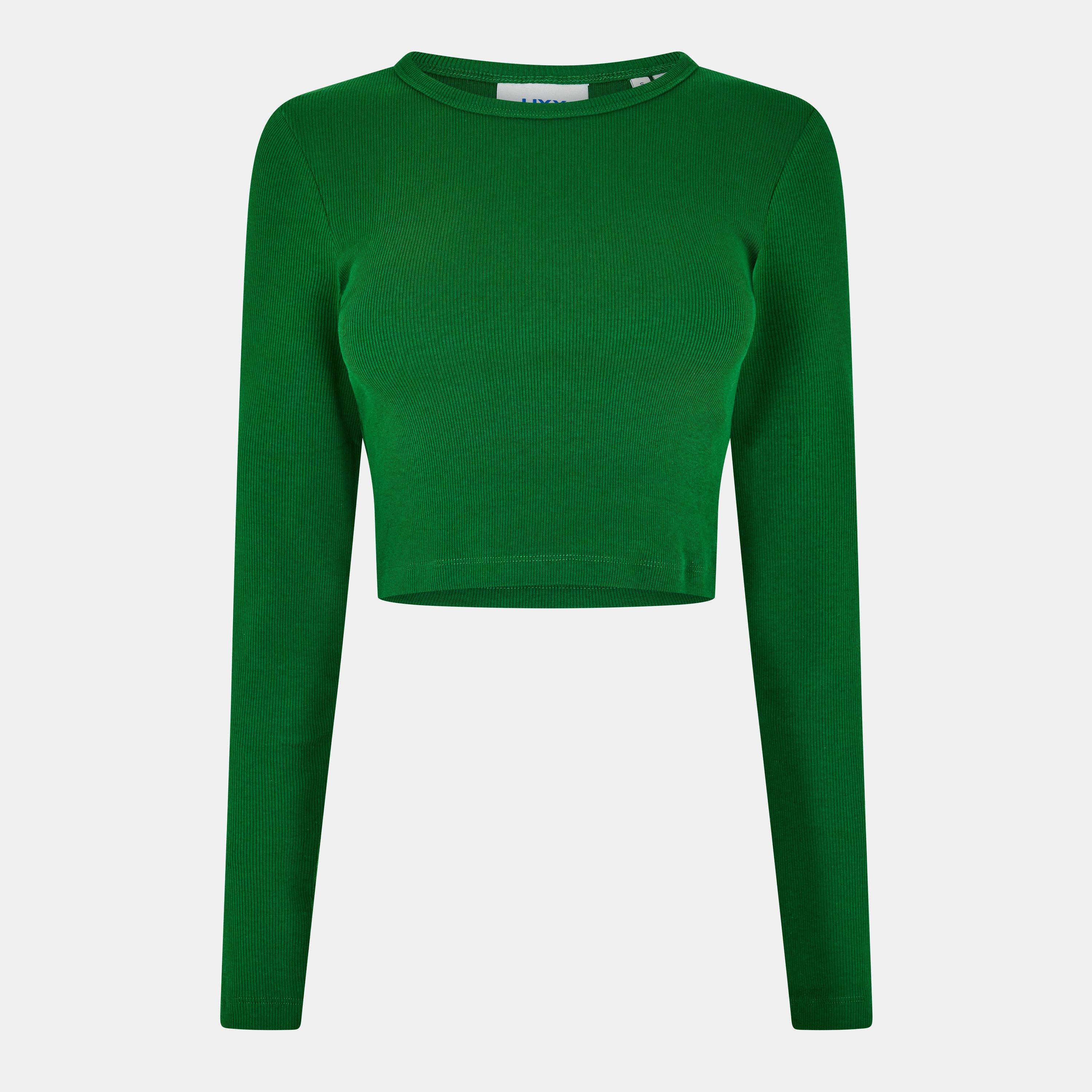 Jjxx Women's Feline Long-Sleeve Crop Top - Formal Garden - 16 (XL)
