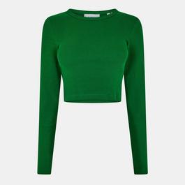 JJXX Feline Long-Sleeve Crop Top