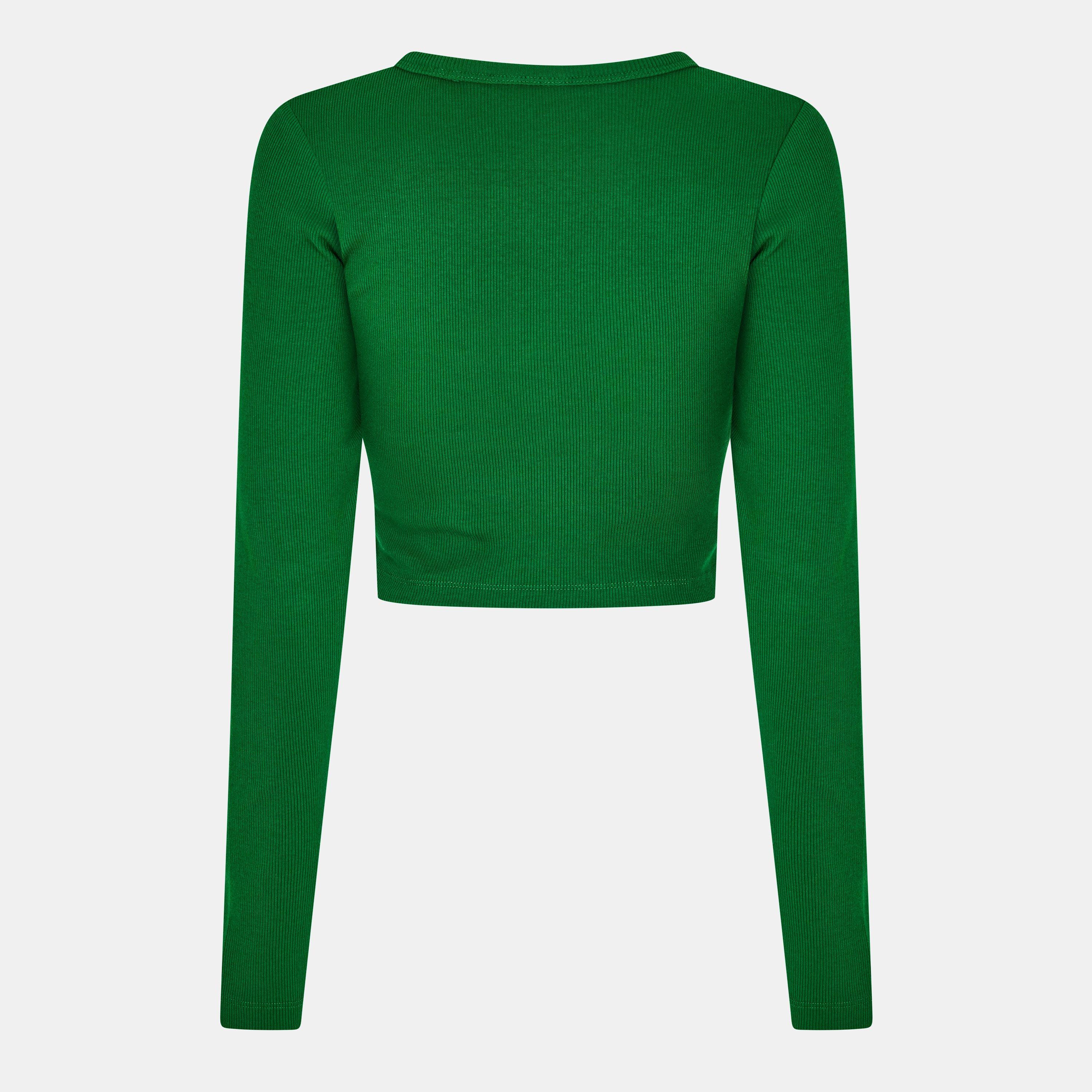 Formal Garden - JJXX - Women's Feline Long-Sleeve Crop Top - 2