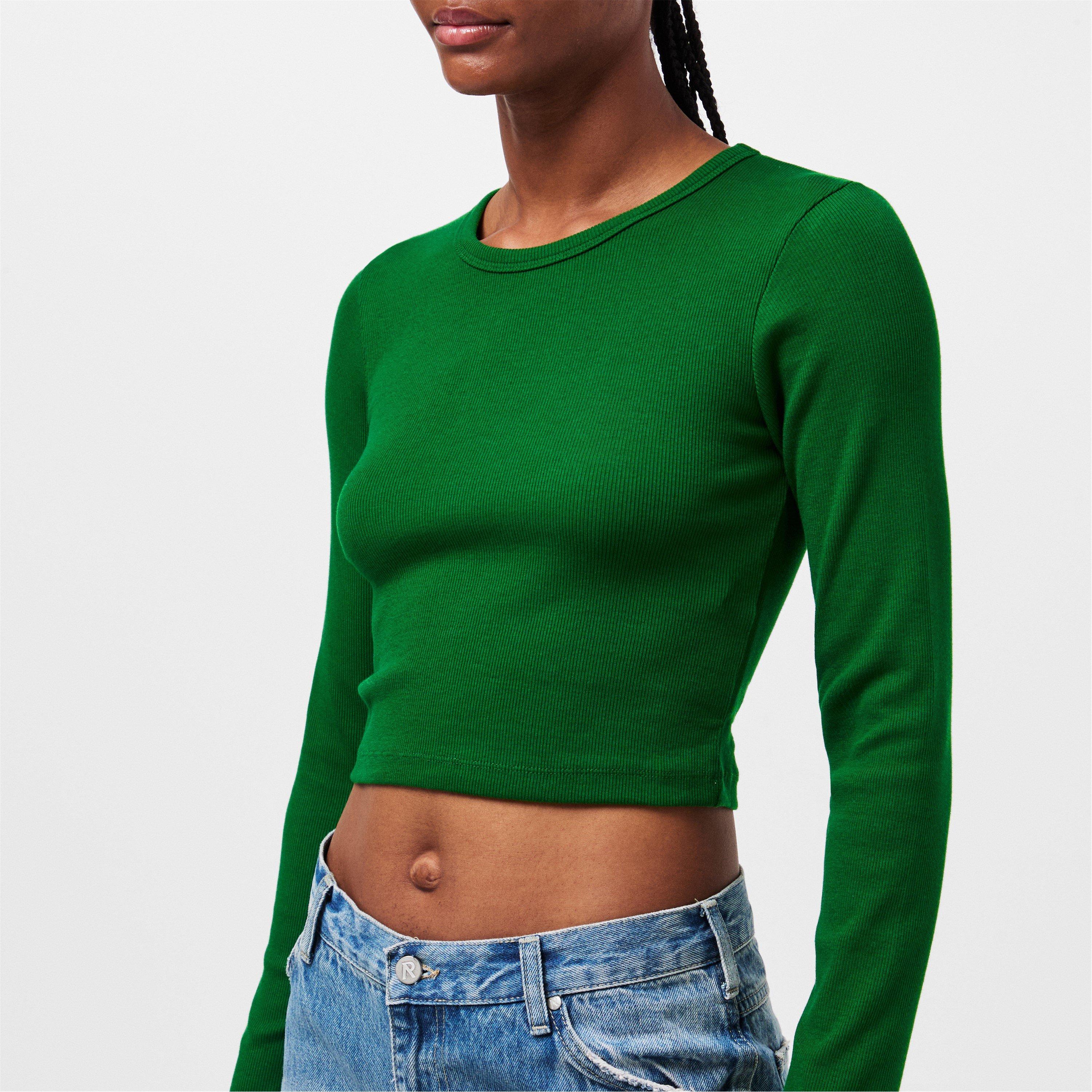 Formal Garden - JJXX - Women's Feline Long-Sleeve Crop Top - 5