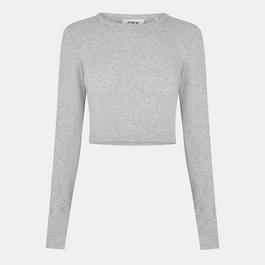 JJXX Feline Long-Sleeve Crop Top