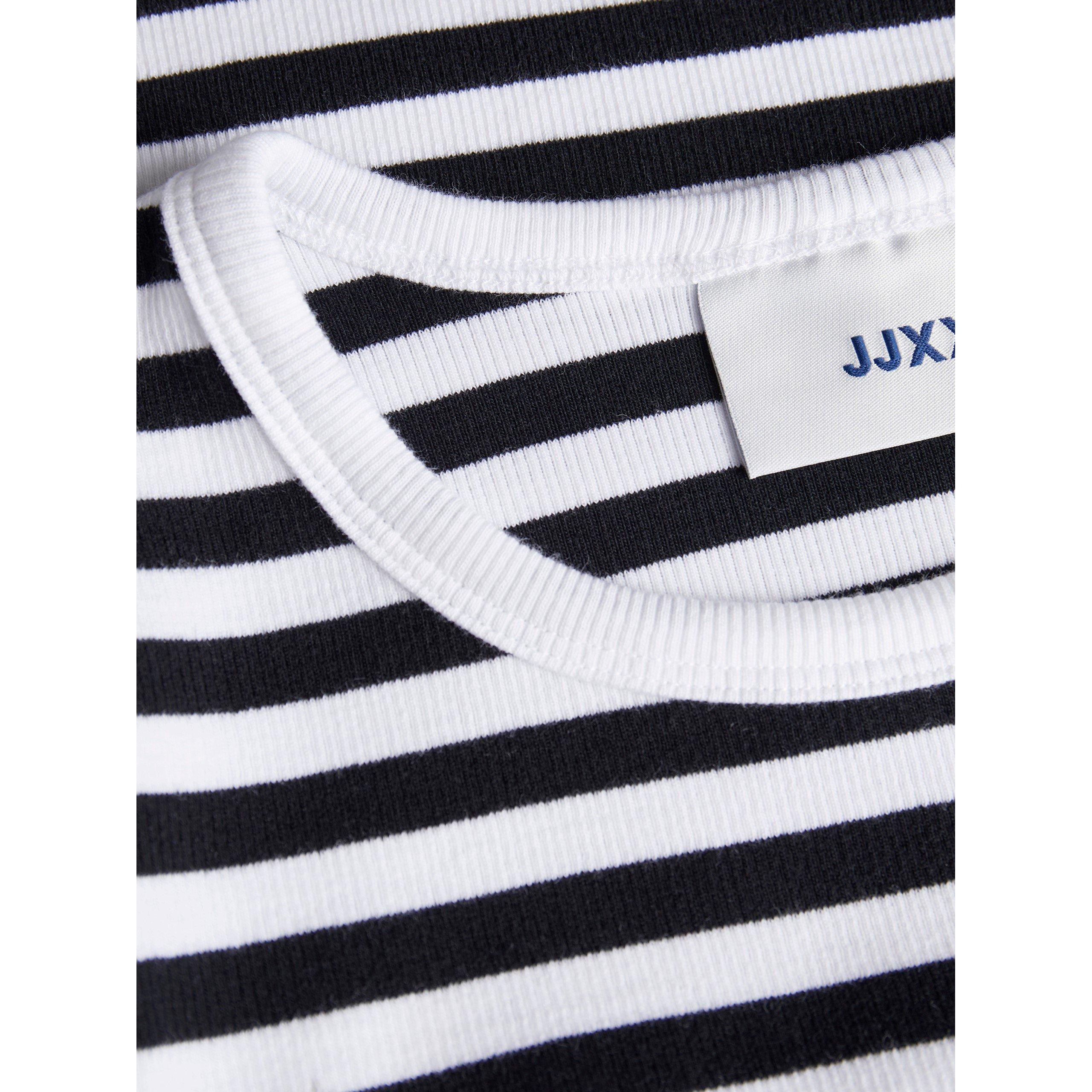 Kridhvid - JJXX - Feline Long-Sleeve Striped Crop Top - 5