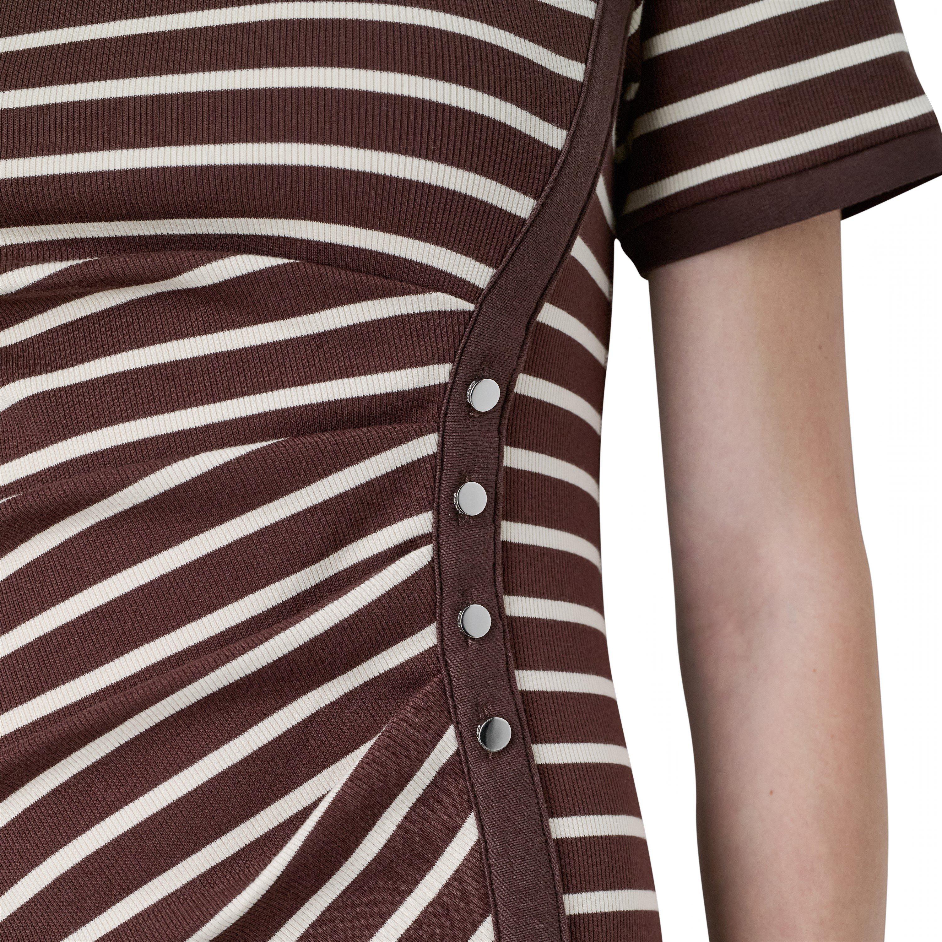 Java/Whitecap - DKNY - Women's Rib Knitted T-Shirt Dress - 6