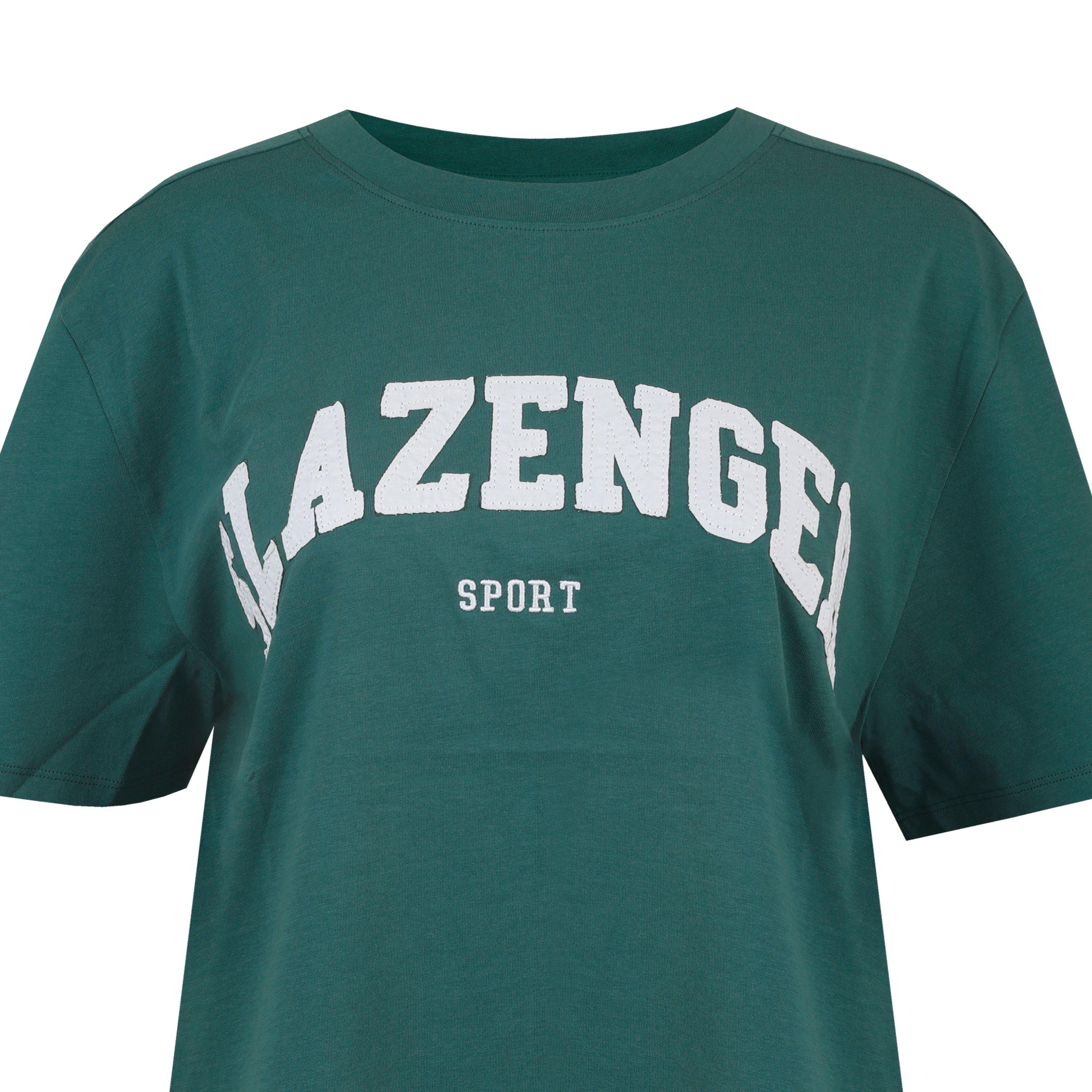 Bianco/Verde - Slazenger - Slaz Logo Oversized T-Shirt - 4