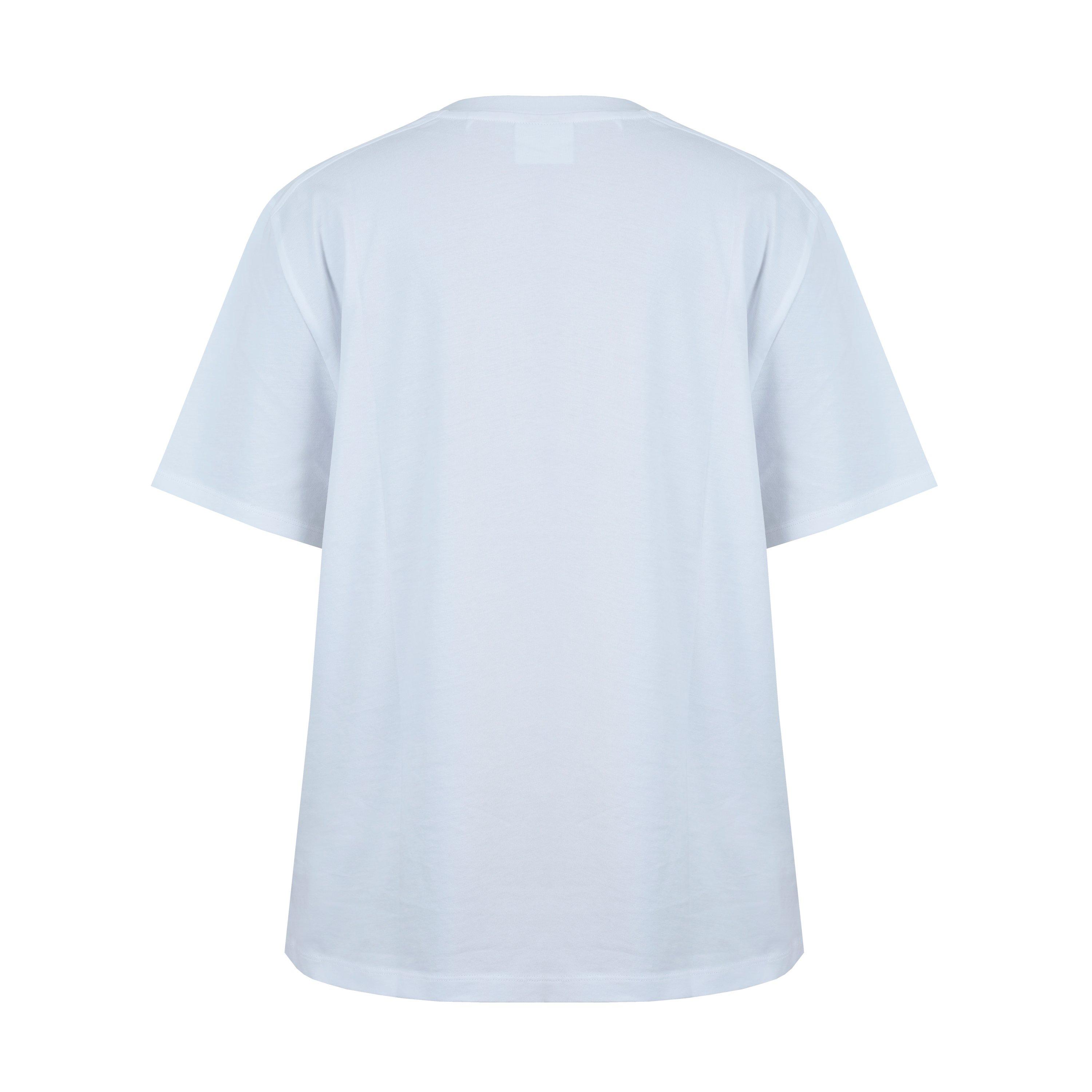 White/Burg - Slazenger - Women's Slaz Logo Oversized T-Shirt - 2