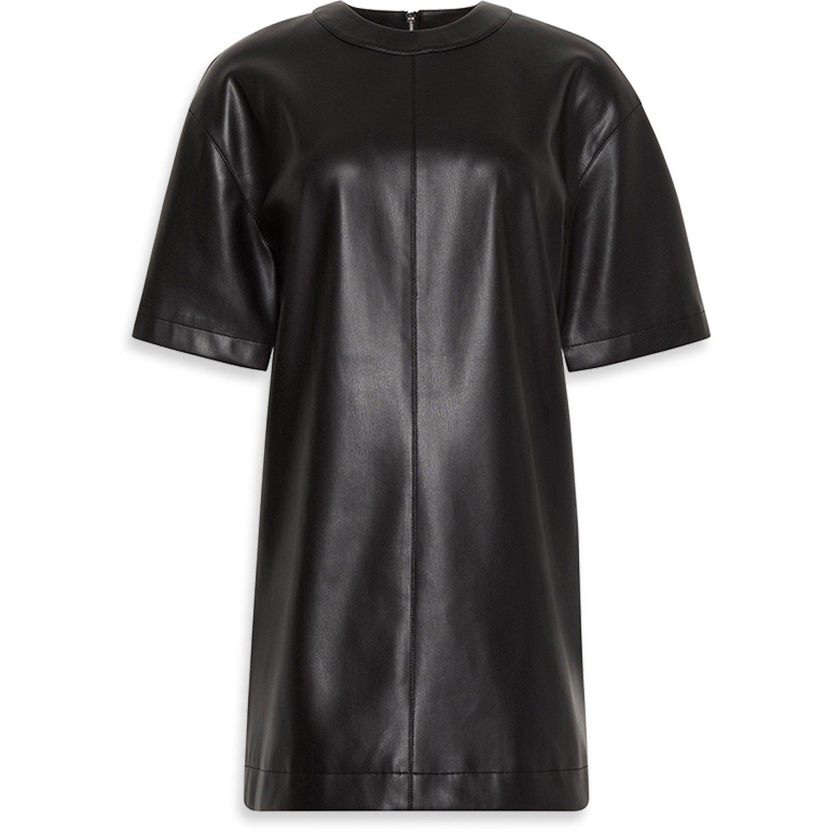 Calvin Klein Jeans Women's Textured T-Shirt Dress - Black - 14 (L)