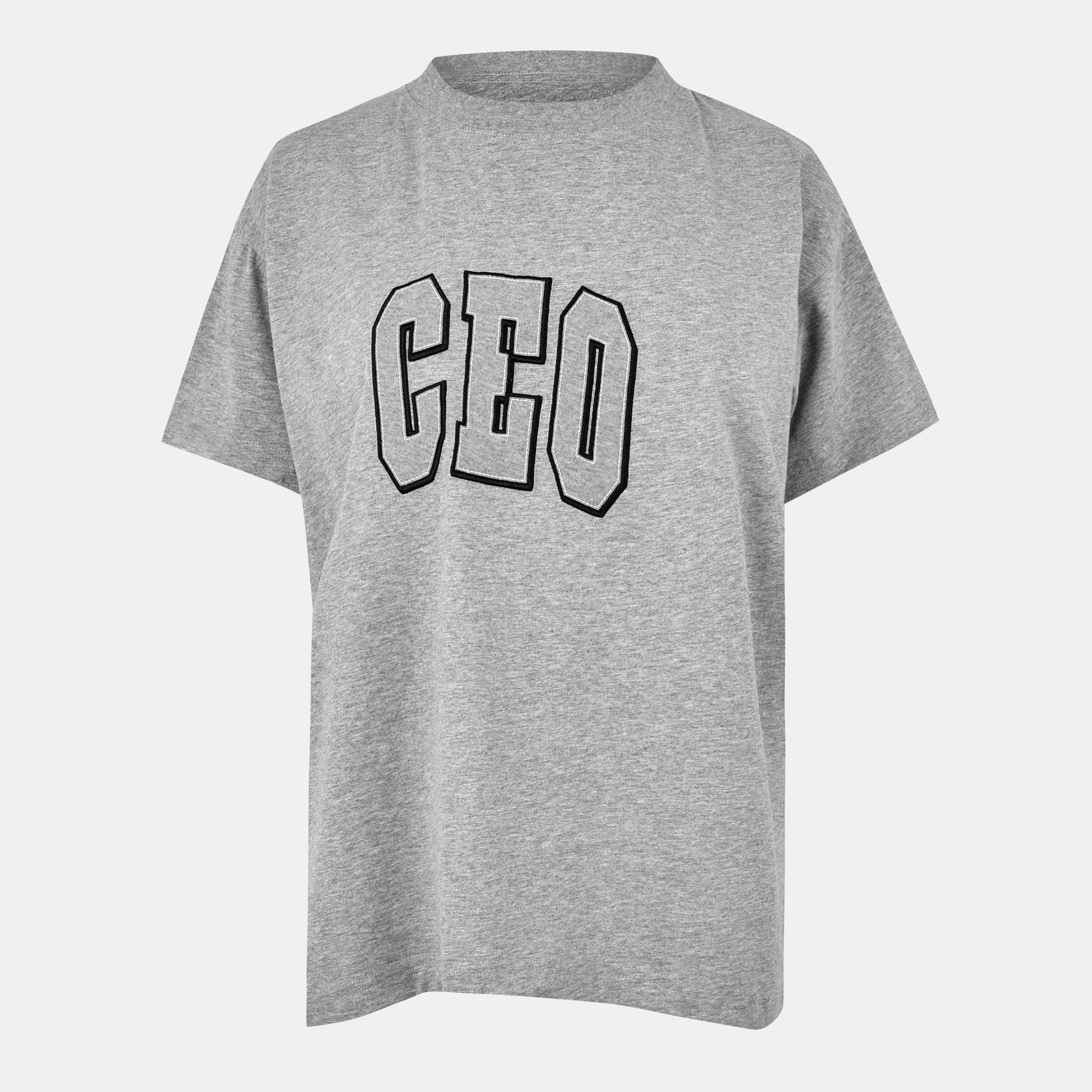 Heather Grey - Balenciaga - Women's Bal Boxy T-Shirt - 1