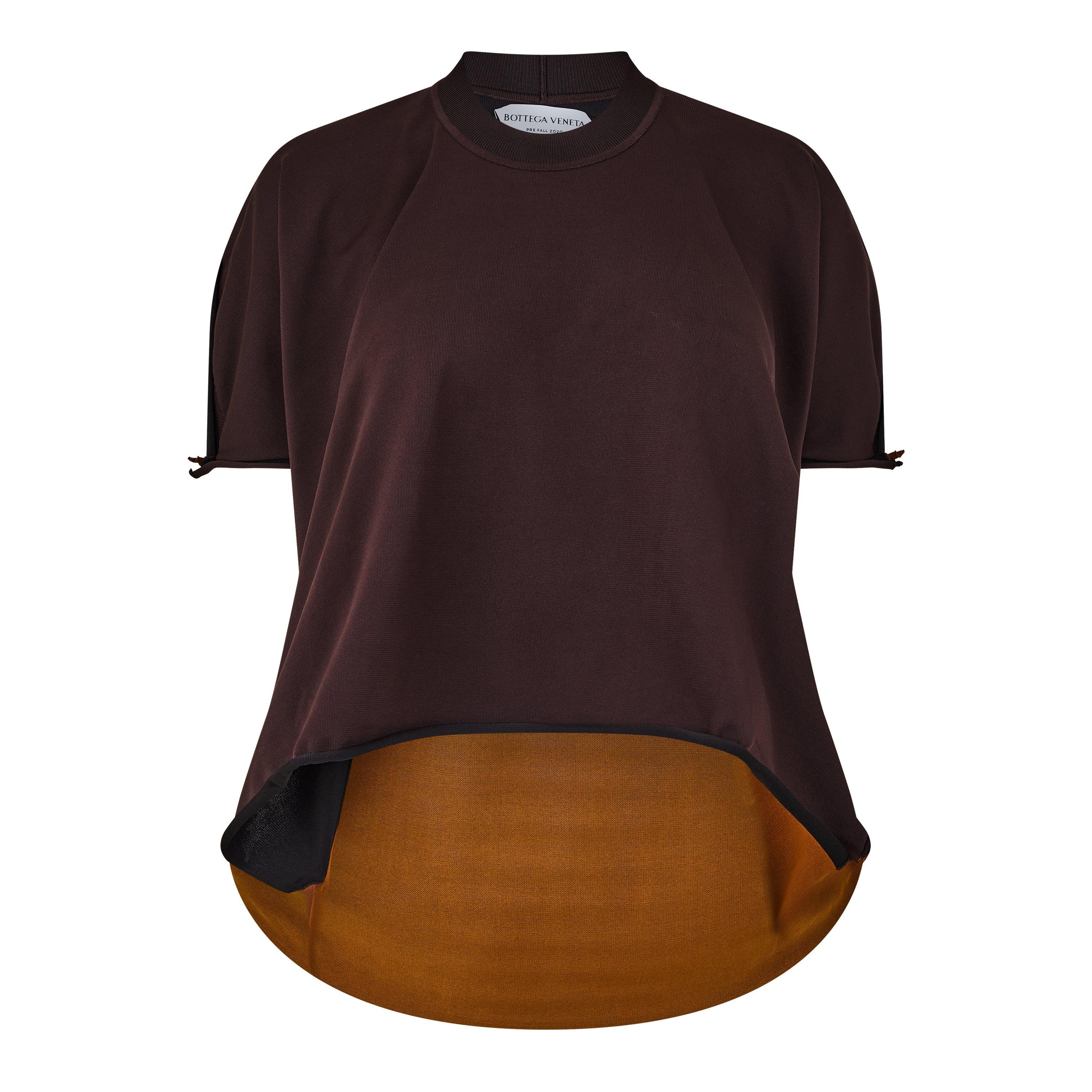 Chestnut-Fudge - Bottega Veneta - Women's Oversized T-Shirt - 1